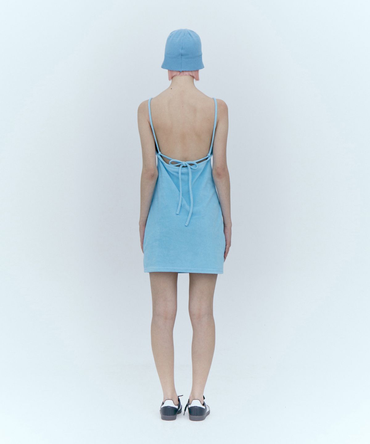 레스트앤레크레이션(REST&RECREATION) TERRY MINI DRESS_BLUE