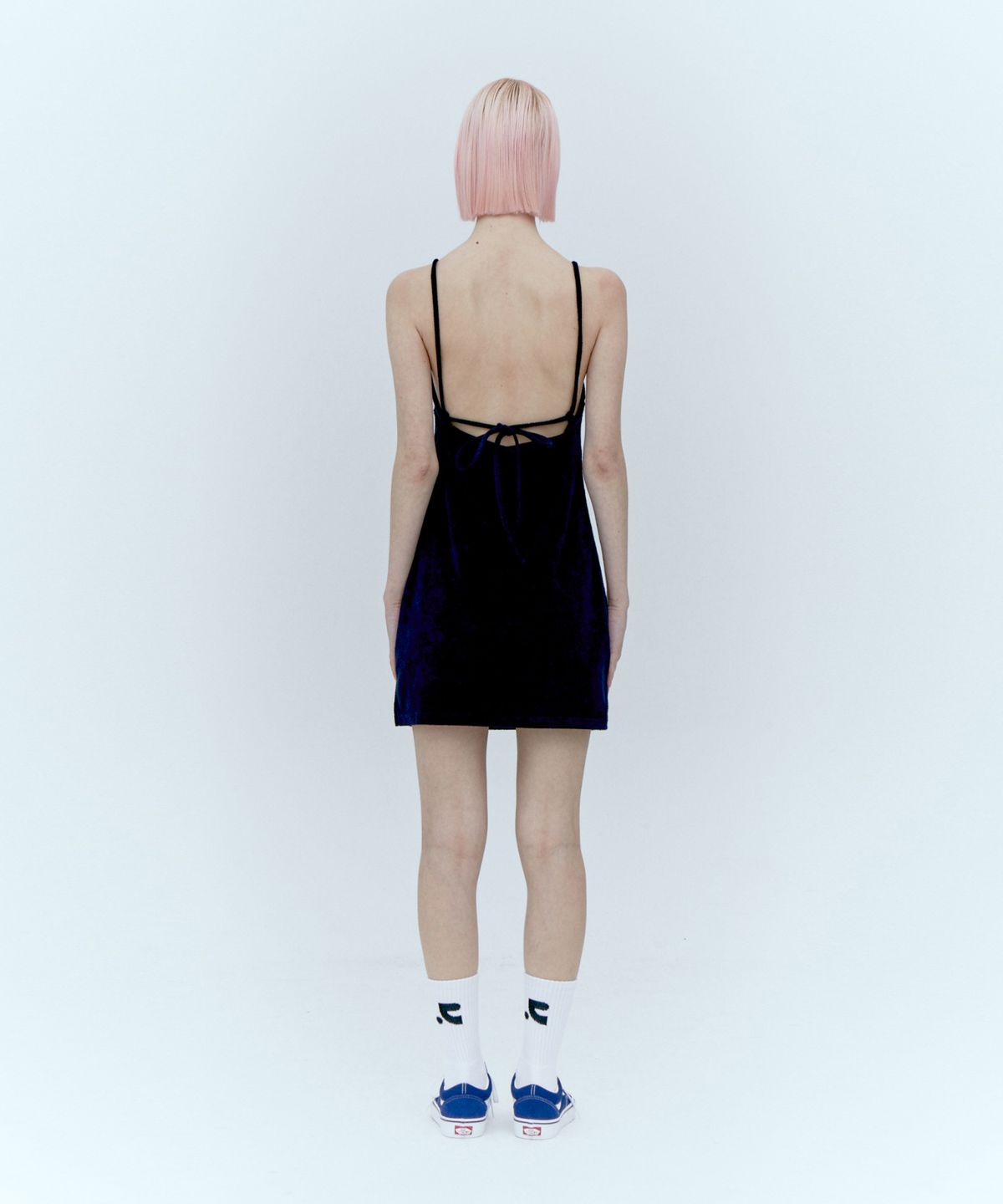 레스트앤레크레이션(REST&RECREATION) TERRY MINI DRESS_NAVY