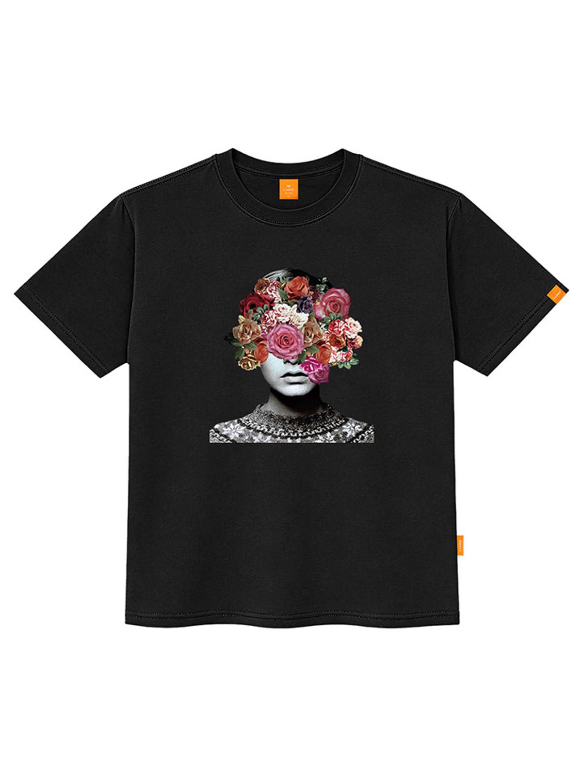 엘라모(LLAMO) 피플플라워 반팔티셔츠 남녀공용 빅사이즈 S~4XL
