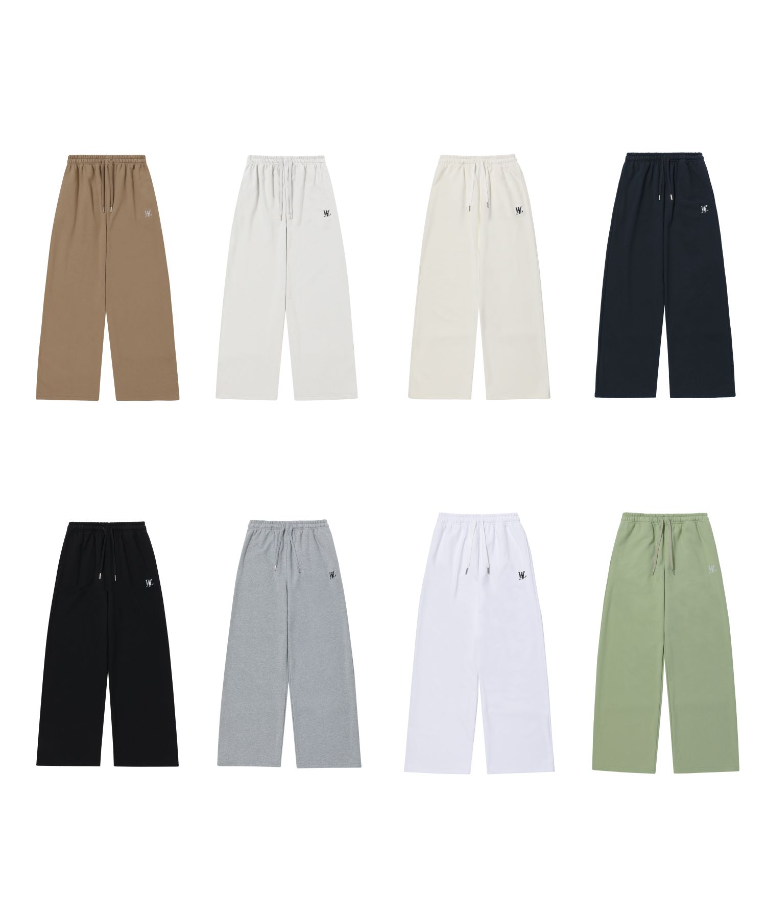 MUSINSA | WOOALONG Signature relax wide pants (9colors)