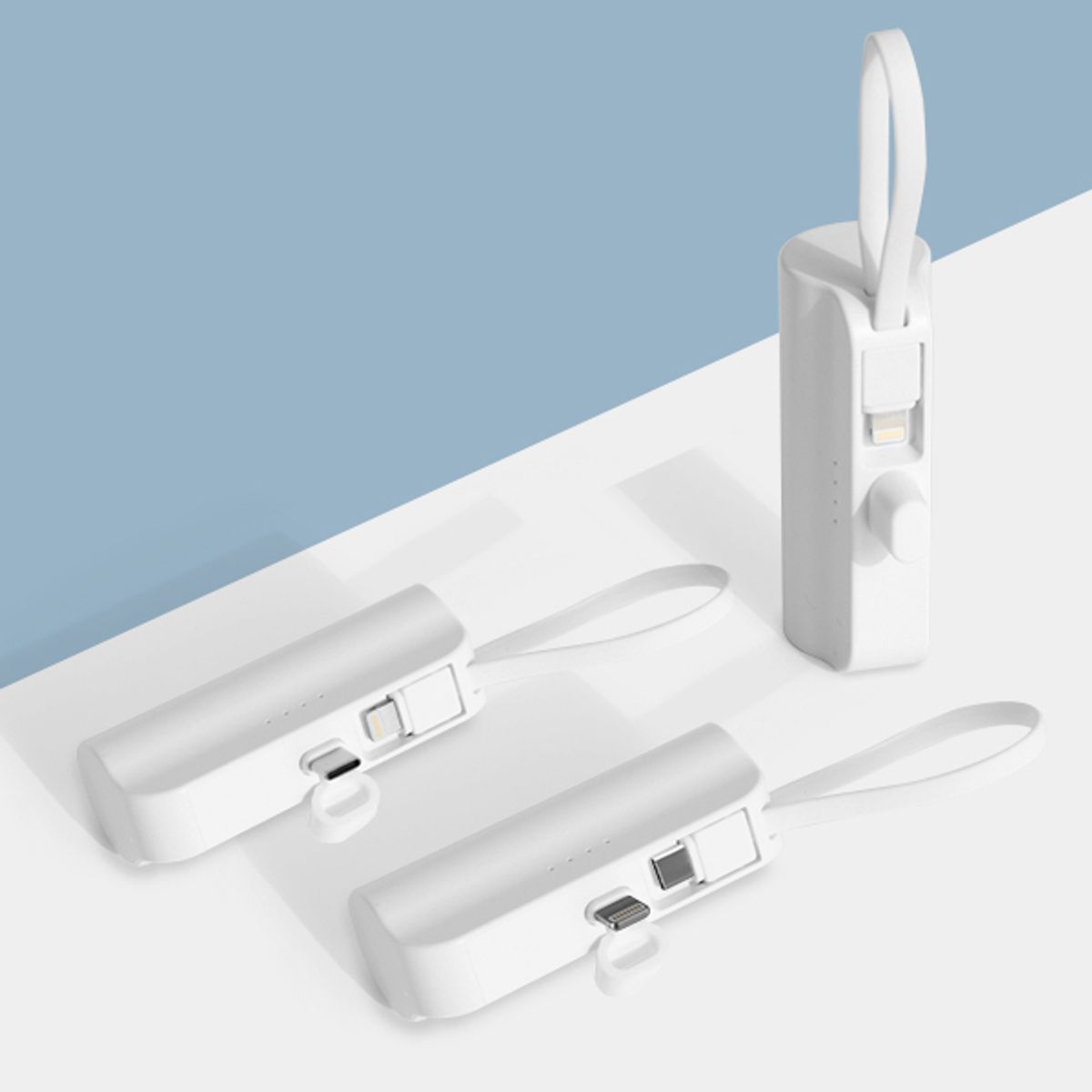 알리오(ALIO) 도킹형 아이미니 5000mAh 듀얼미니보조배터리 (C타입 / 8핀)