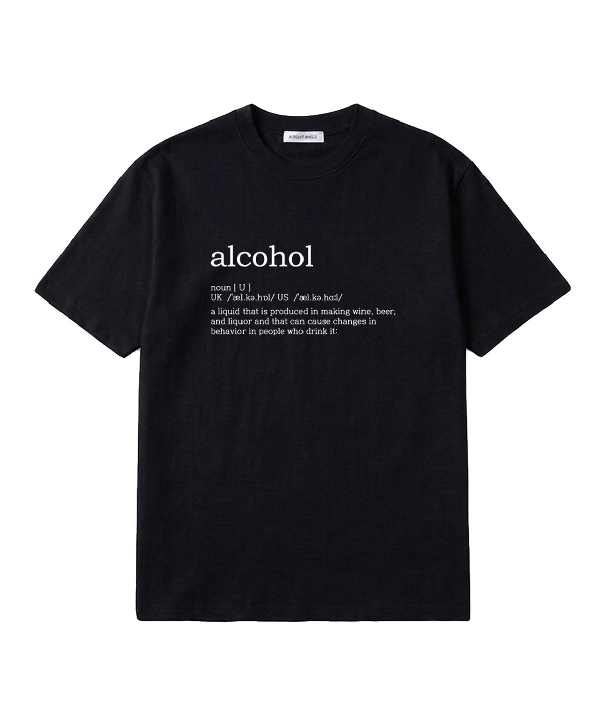 어라이트앵글(ARIGHTANGLE) ALCOHOL LOOSE TEE(2 color)