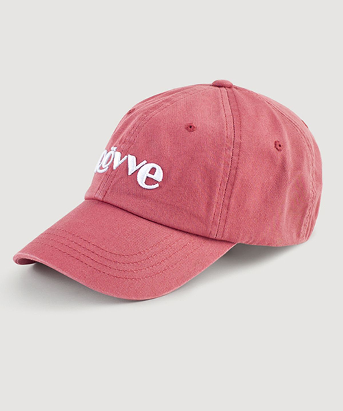 뢰브(ROVVE) Logo Cap (Light Red)