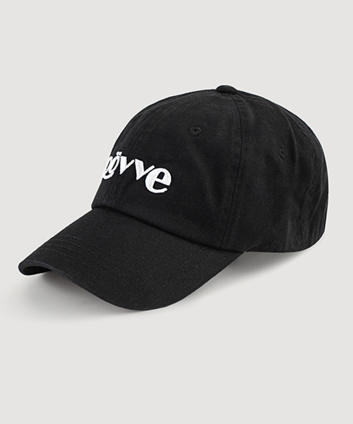 뢰브(ROVVE) Logo Cap (Black)