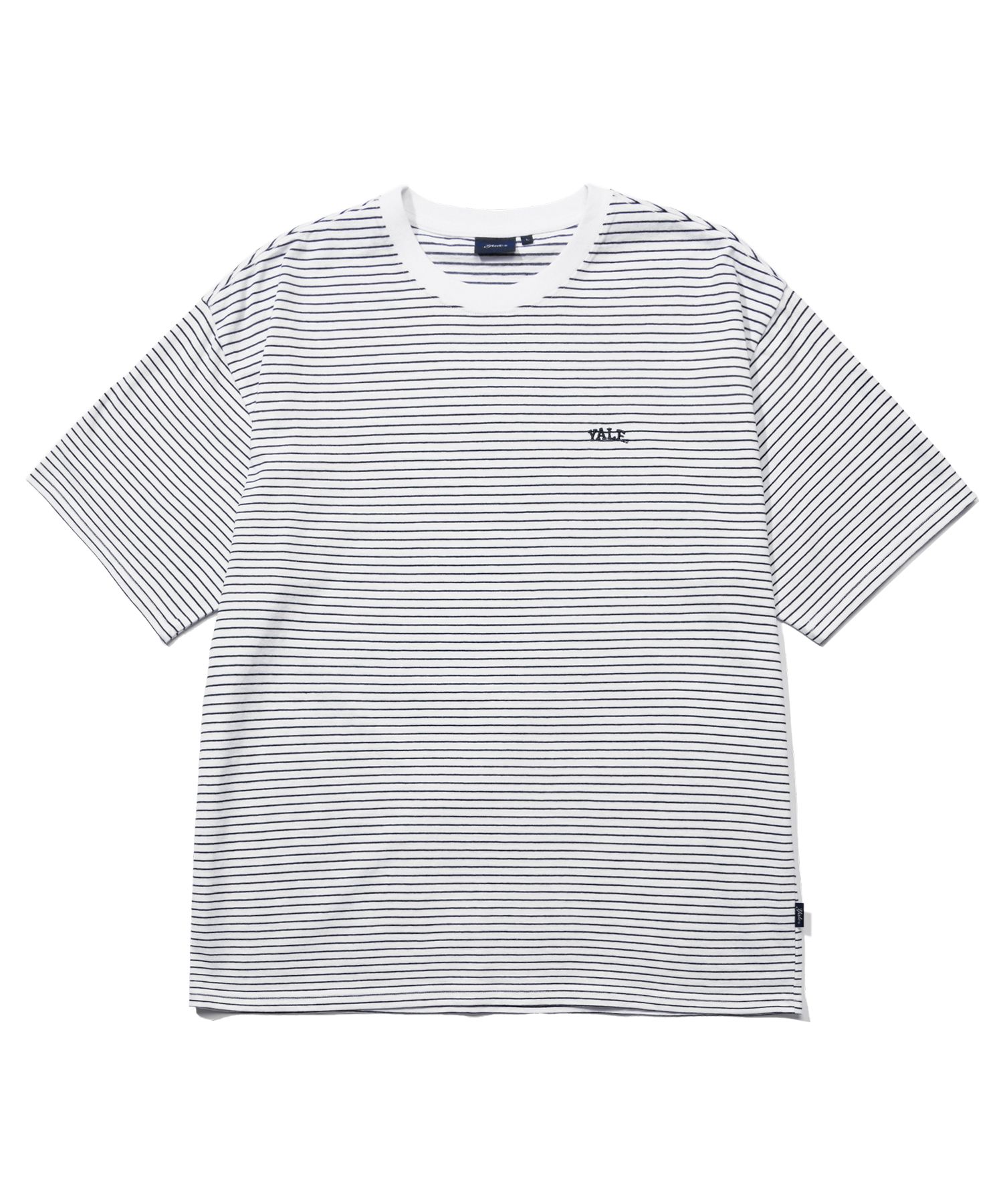 MUSINSA | YALE 2PACK Small Arch Logo Stripe Short Sleeve T