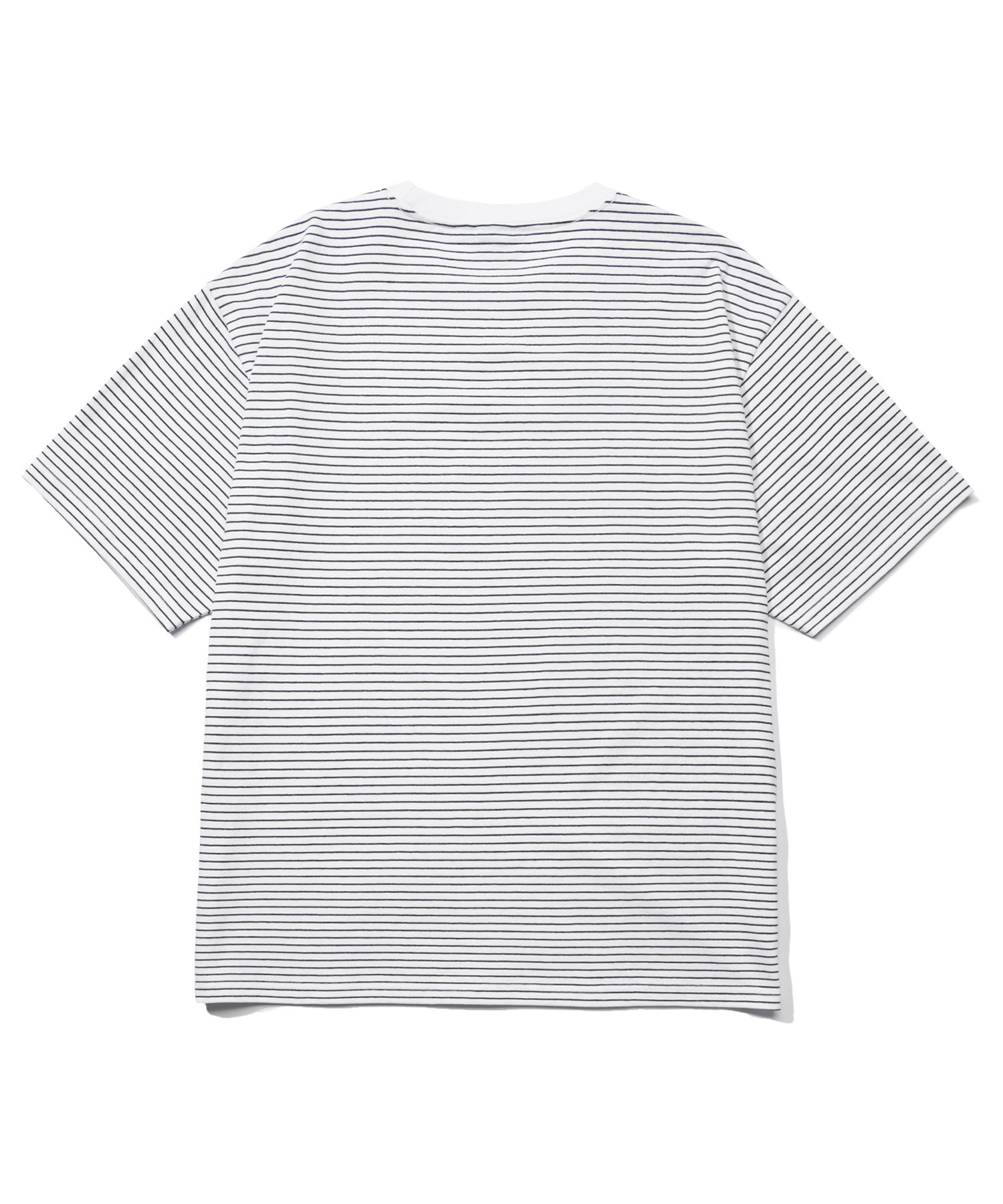 ☆YALE☆ 16-count COMASA 2PACK SMALL ARCH TSHIRT WHITE NAVY MUSINSA | YALE 2PACK Small Arch Logo Stripe Short Sleeve T