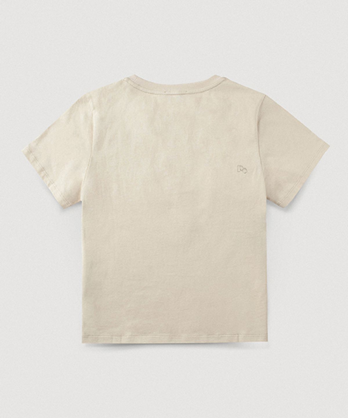 뢰브(ROVVE) Woman Cut Off T-shirt (Beige)