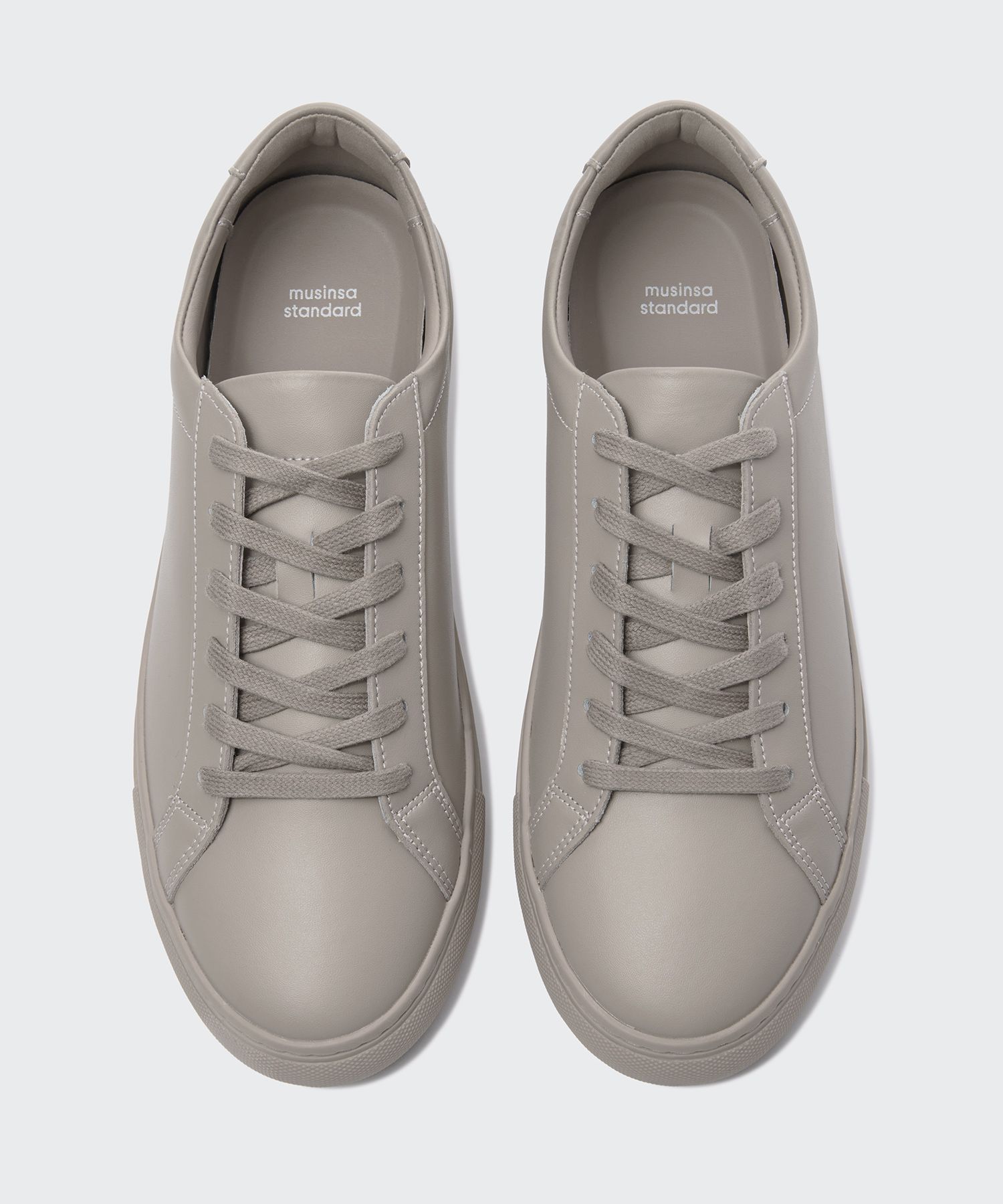 ★MUSINSA STANDARD★ Leather Court Sneakers Mark 2 SILVER MUSINSA | MUSINSA STANDARD Leather Court Sneakers Mark 2