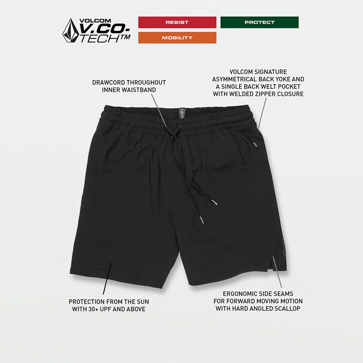 볼컴(VOLCOM) 프릭킨 어센더 쇼츠 18(블랙)