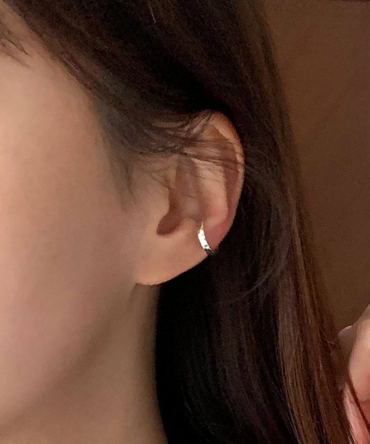 바라두(BARADU) [BARADU 925] Hammering texture earcuff