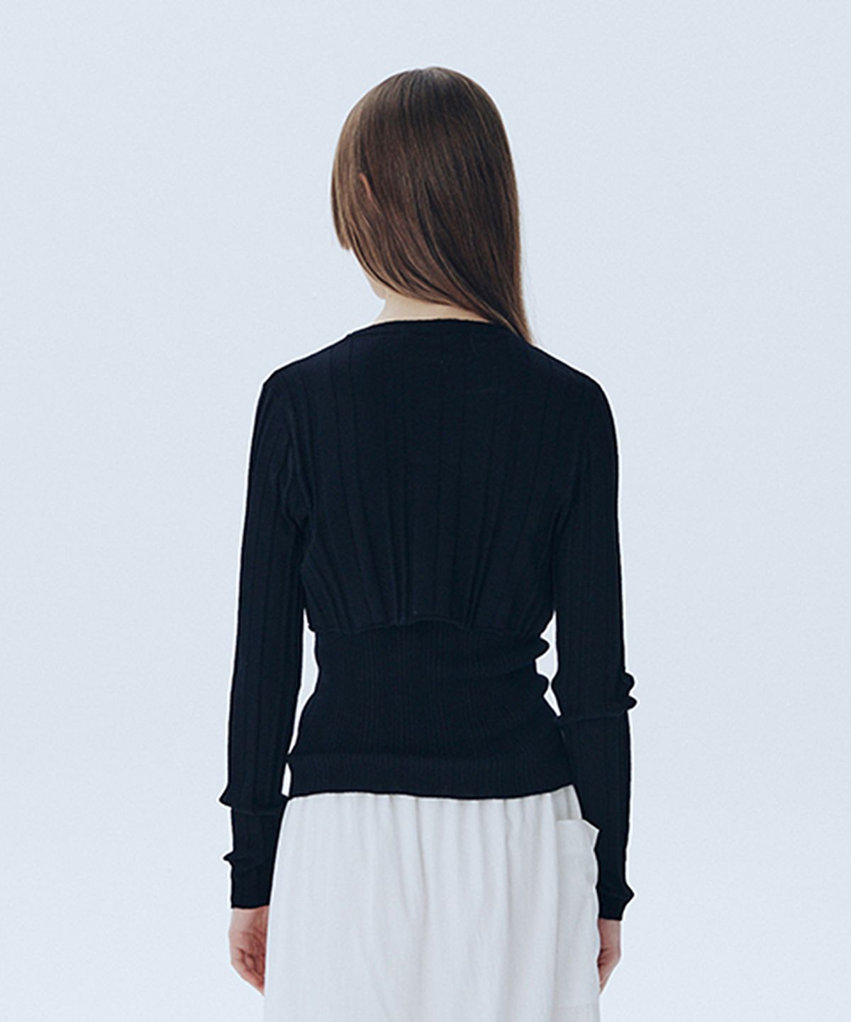 아위(AHWE) Ribbed Knit Set-Up_BLACK