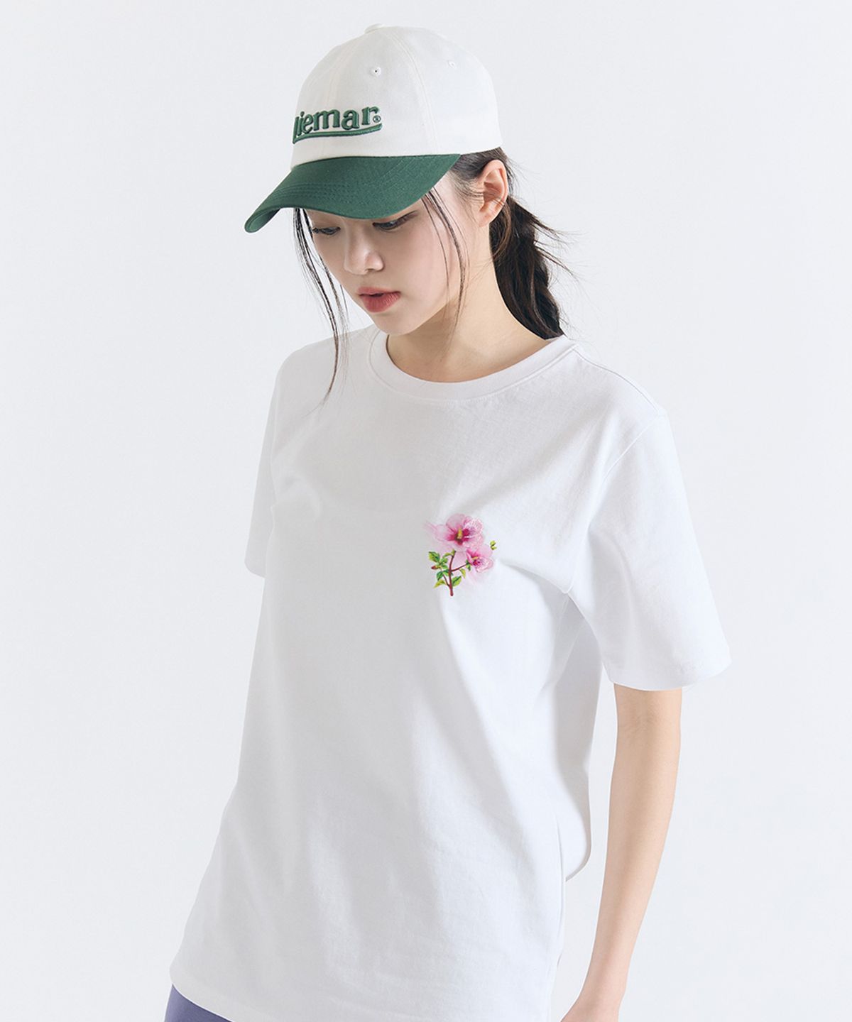 리에마르(LIEMAR) 엠보자수 투톤 볼캡 그린