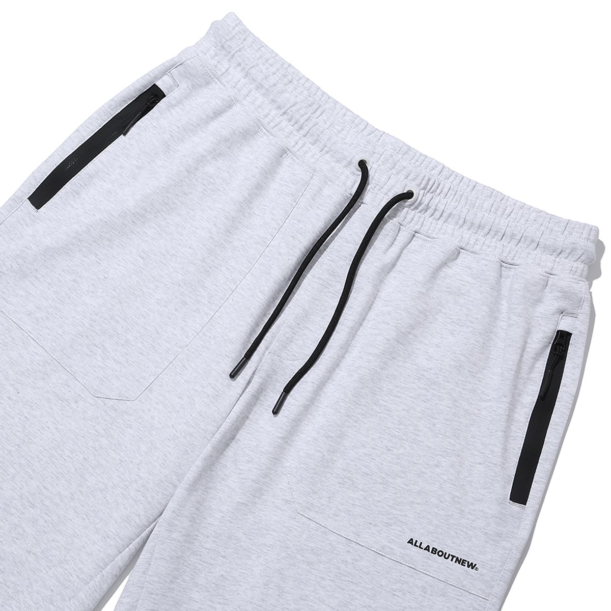 올어바웃뉴(ALL ABOUT NEW) 로고 5부 반바지 W그레이 INY2RS21AWG