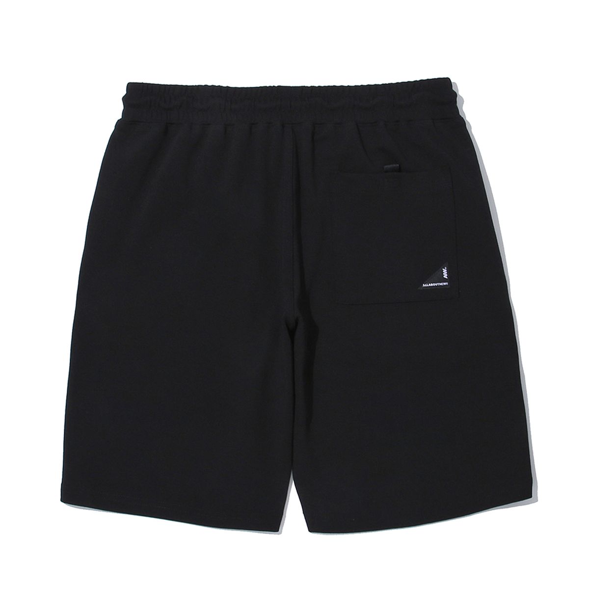 올어바웃뉴(ALL ABOUT NEW) 로고 5부 반바지 블랙 INY2RS21ABK