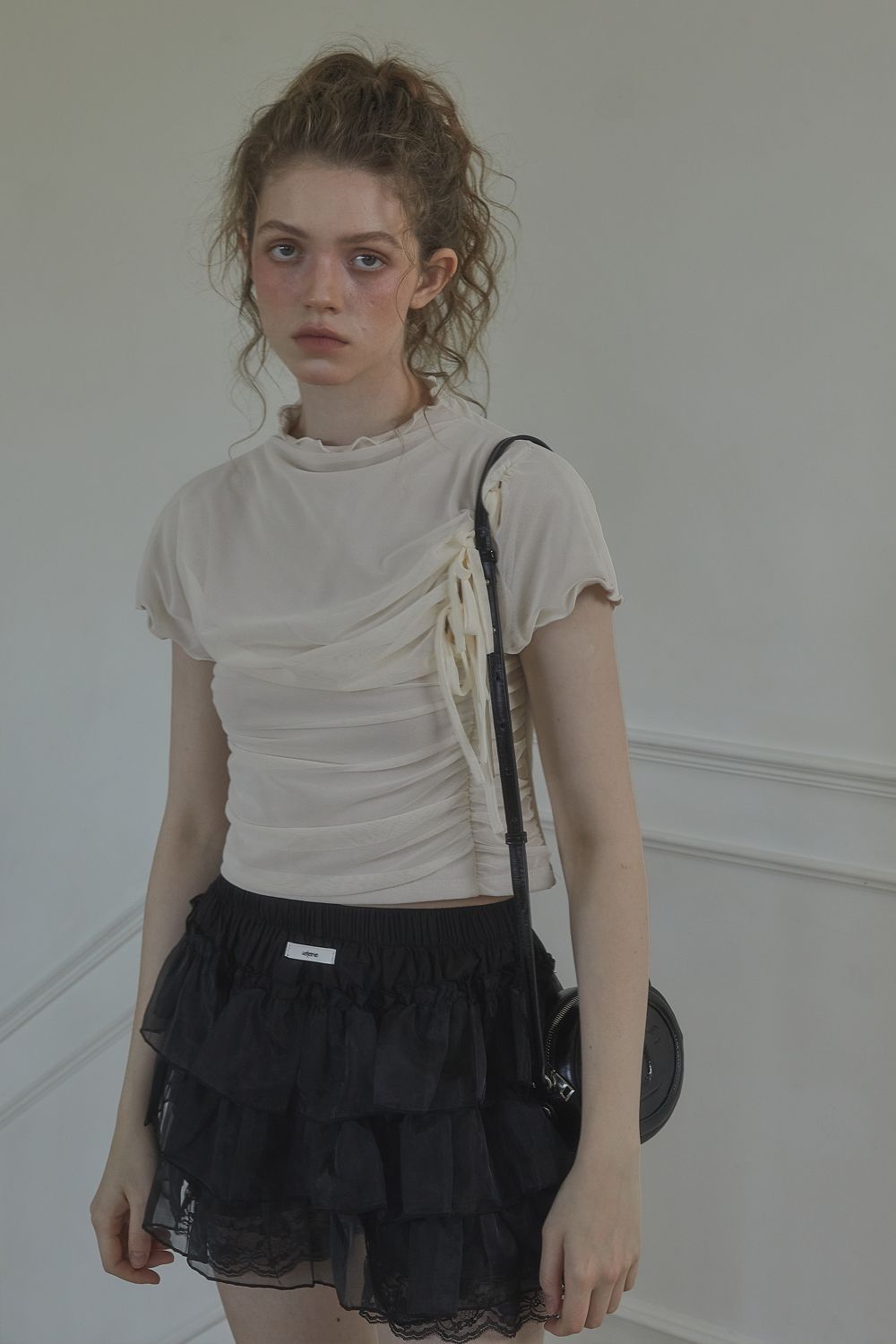 【I AM MARI】Leburne Punching Lace Banding Skirt I AM MARI】Leburne Punching Lace Banding Skirt スカート