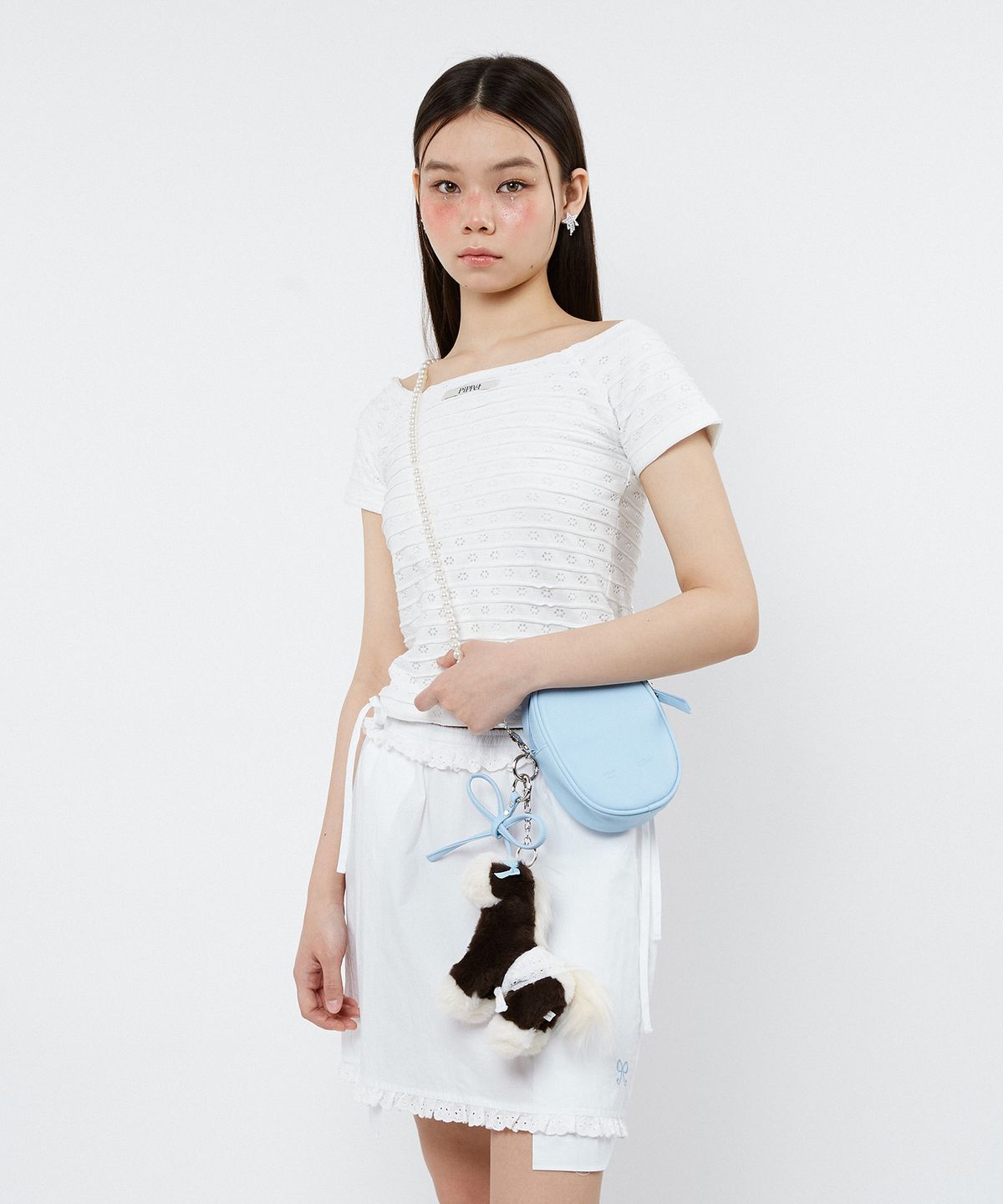 핍펫(PIPPET) [x Atelier Park] Ranch Bag Keyring Package (sky blue)
