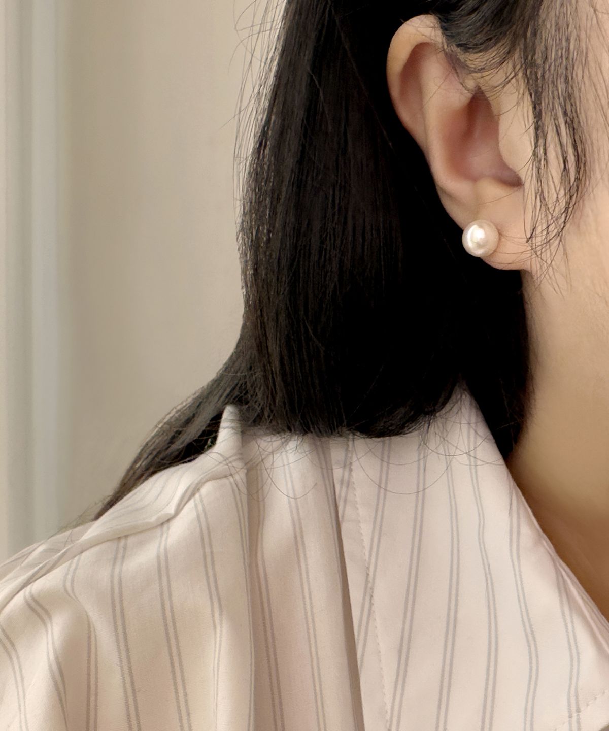 코드에이치(CODE.H) (14K Gold) SW 진주 이어링_8mm