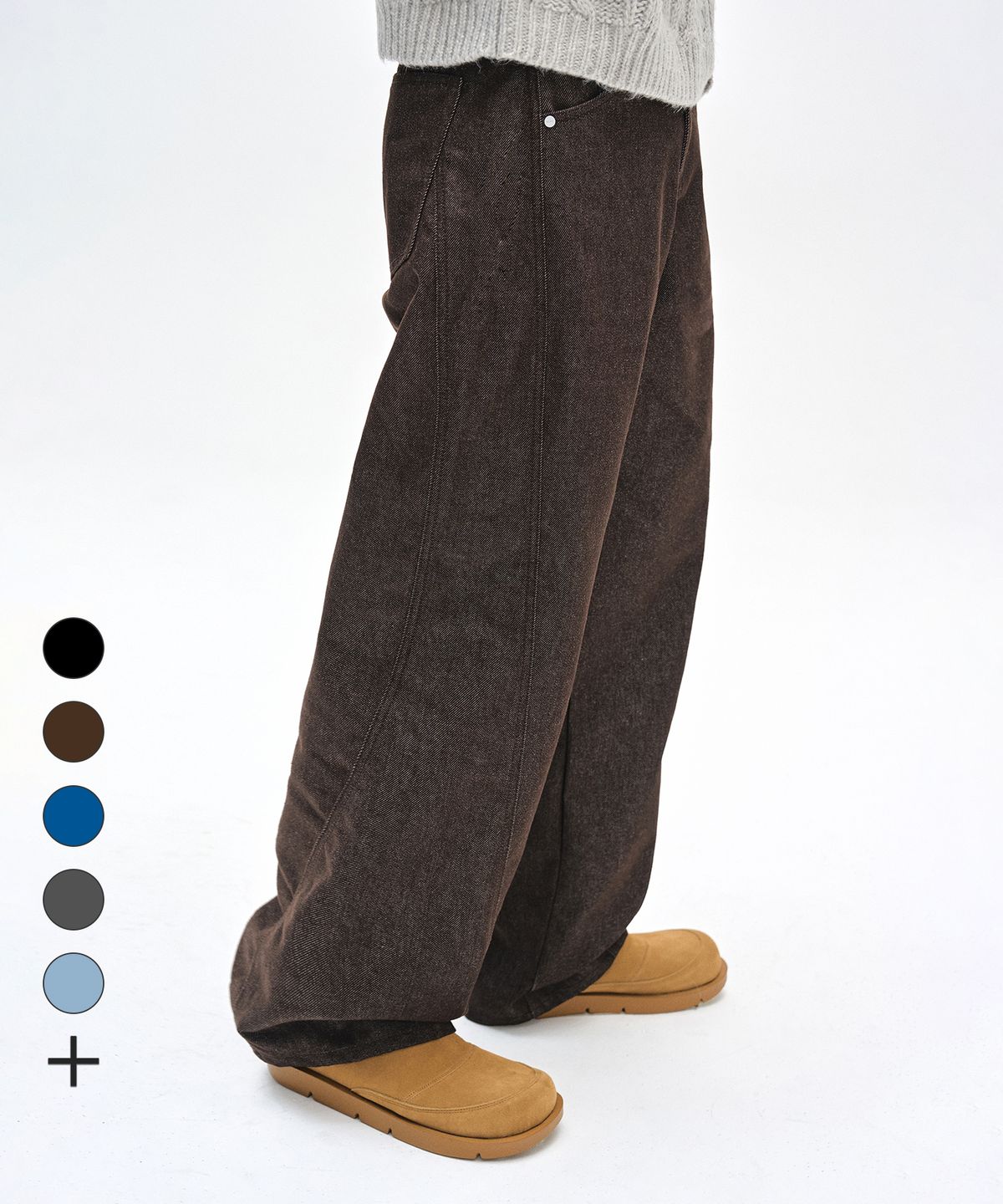 데케트(DECET) [2PACK]Curved Wide Jeans DCPT033