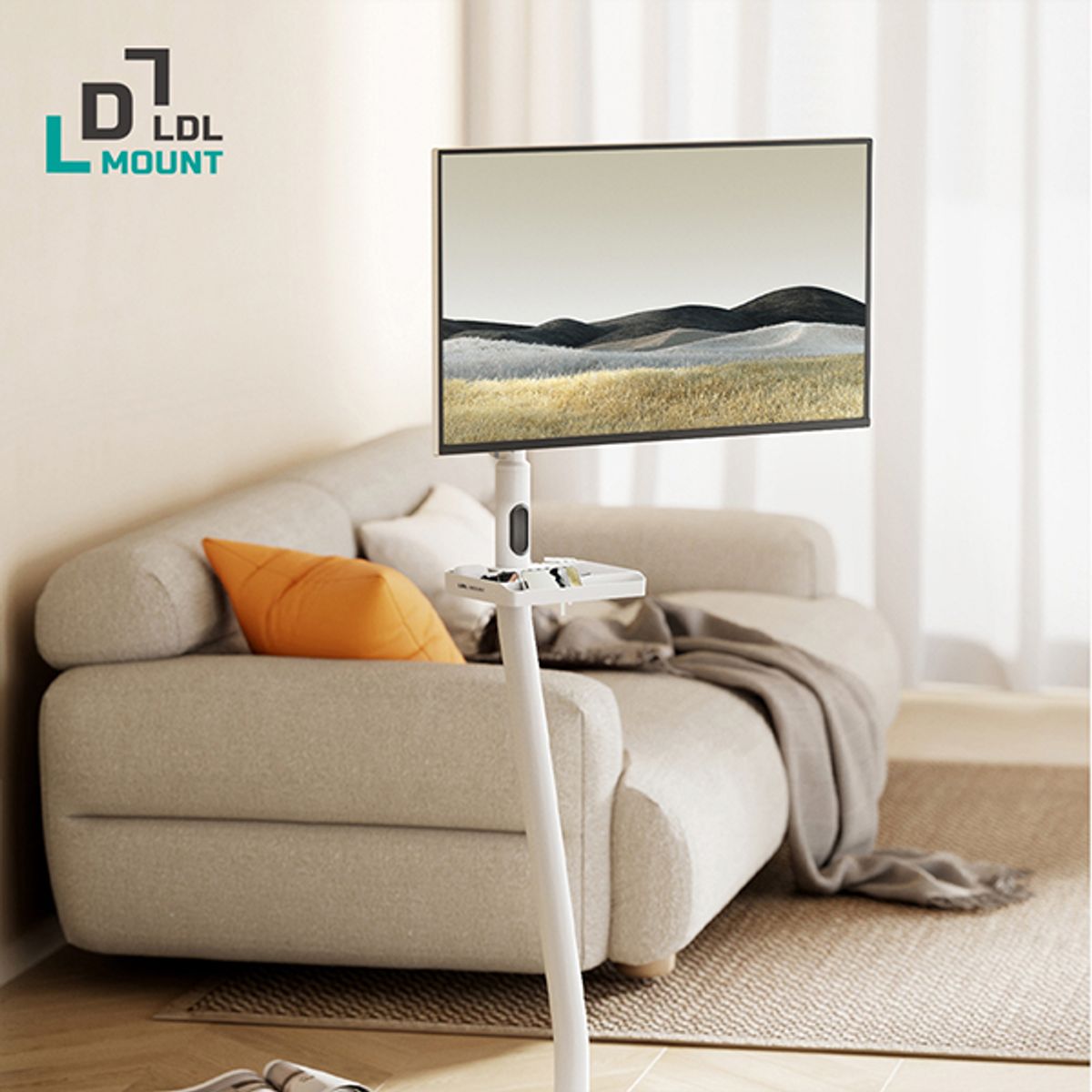 엘디엘마운트(LDLMOUNT) 4세대 뷰바이미 무빙뷰 삼탠바이미 32인치 스마트TV 화이트