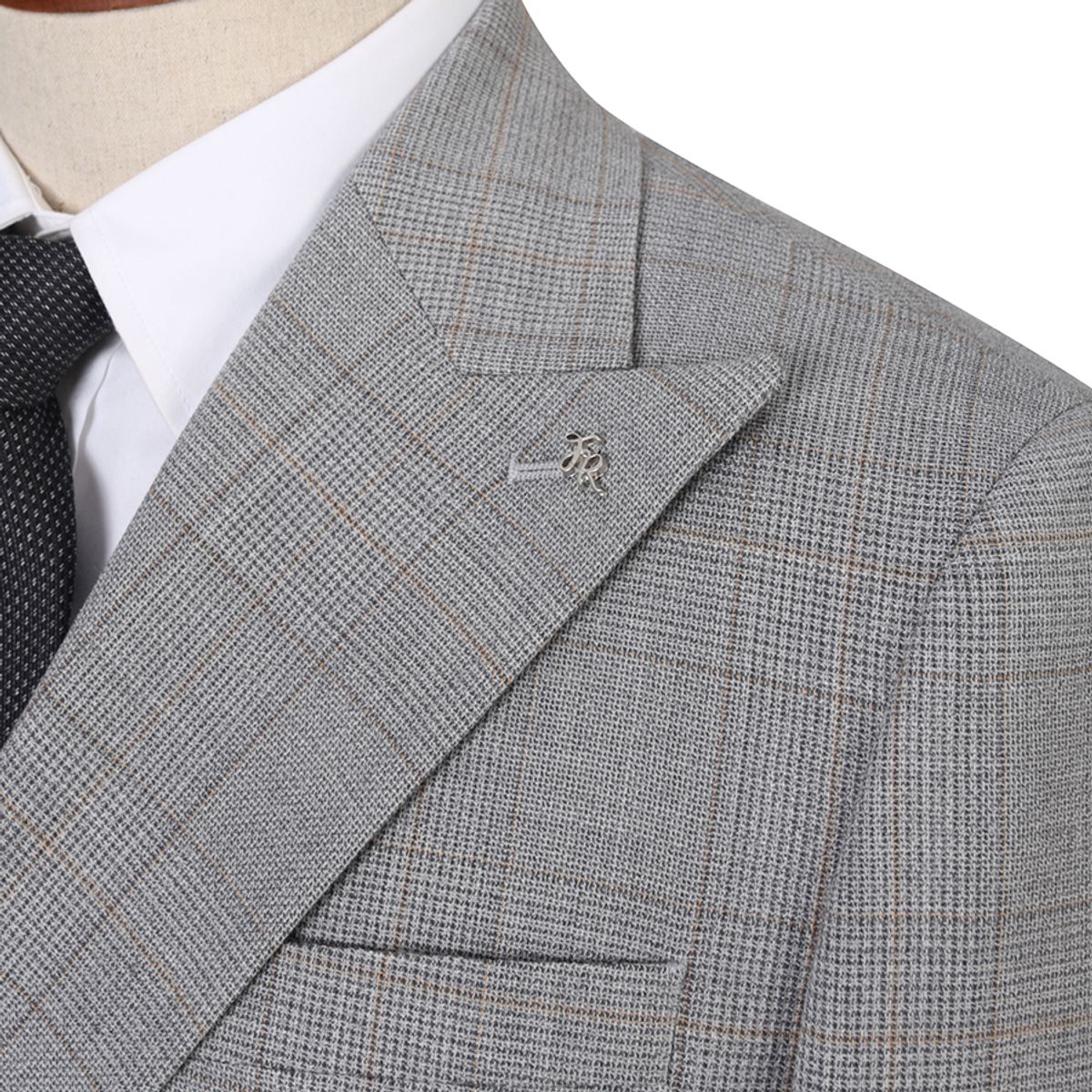 파렌하이트(FAHRENHEIT) [24S/S] 옐로우핀 글렌체크 더블 브레스티드 수트 자켓 (FIJAD2372)