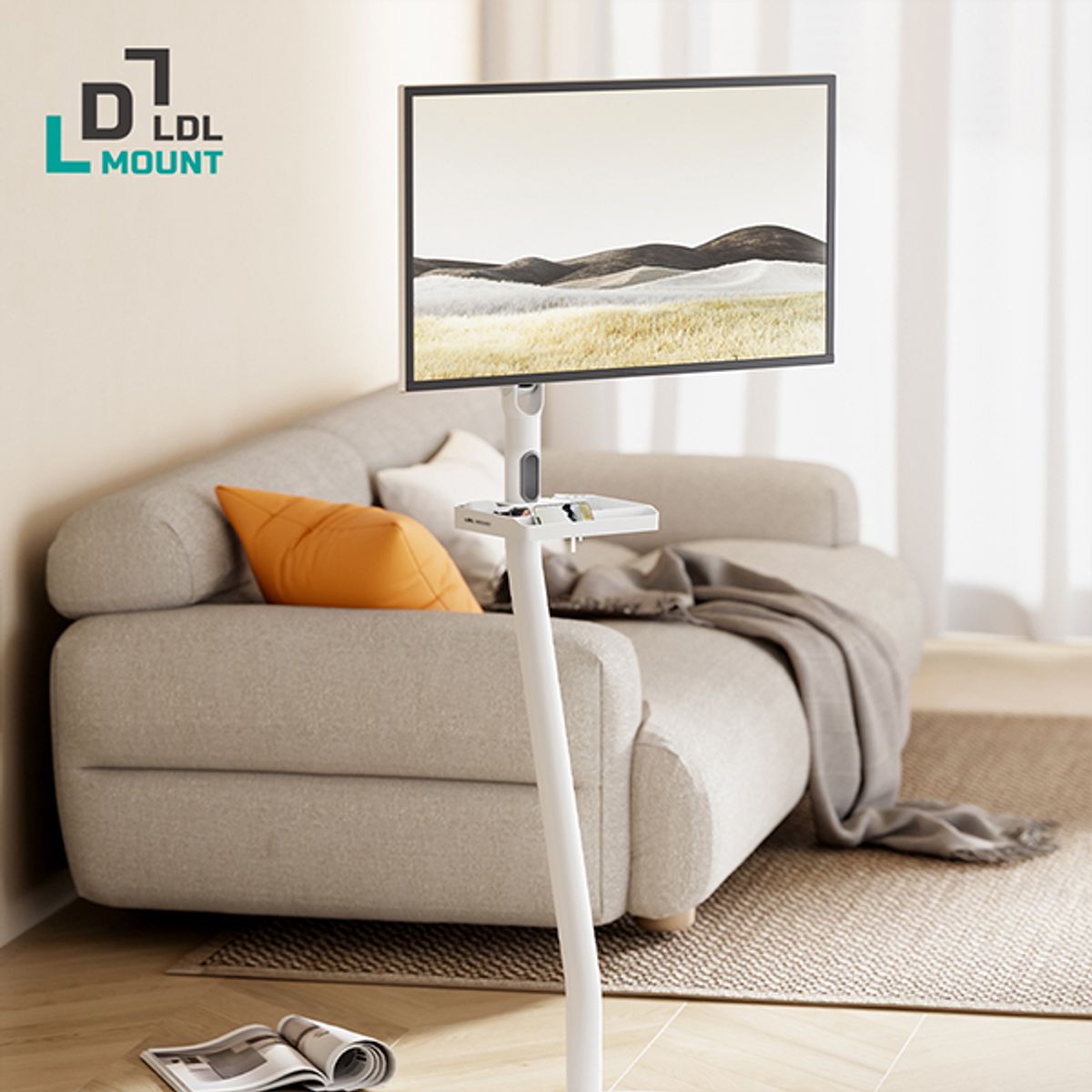 엘디엘마운트(LDLMOUNT) 4세대 뷰바이미 무빙뷰 삼탠바이미 32인치 스마트TV 화이트
