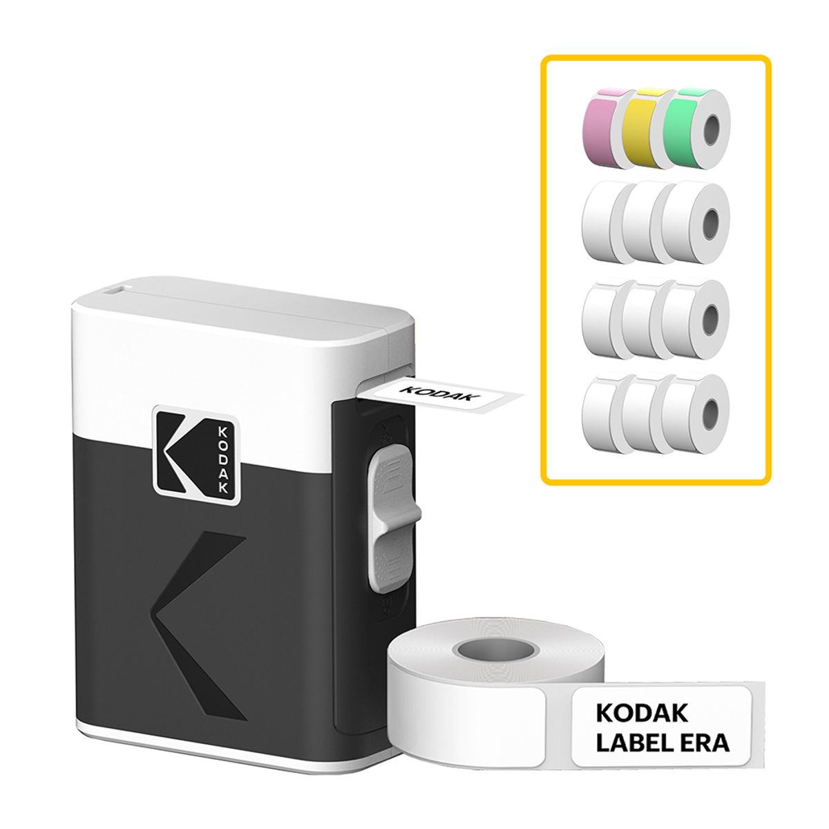 코닥 카메라(KODAK CAMERA) 라벨프린터 ERA M50 (라벨롤 1개내장)+12롤 번들 라벨기