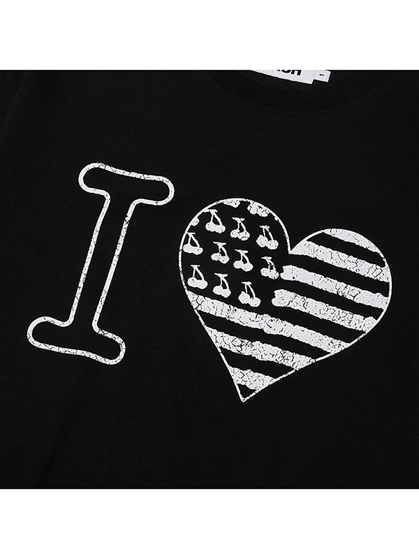 MUSINSA | KIRSH I Love Kirsh T-shirt [Black]