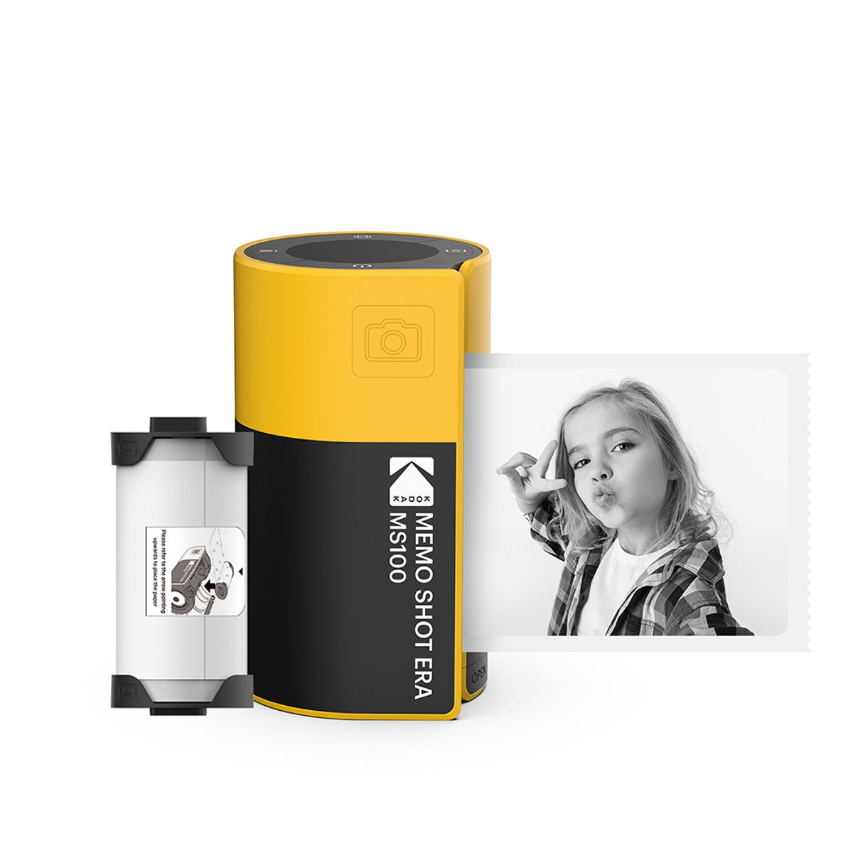 코닥 카메라(KODAK CAMERA) 메모샷 ERA MS100 (라벨지 1롤 내장) 라벨프린터기