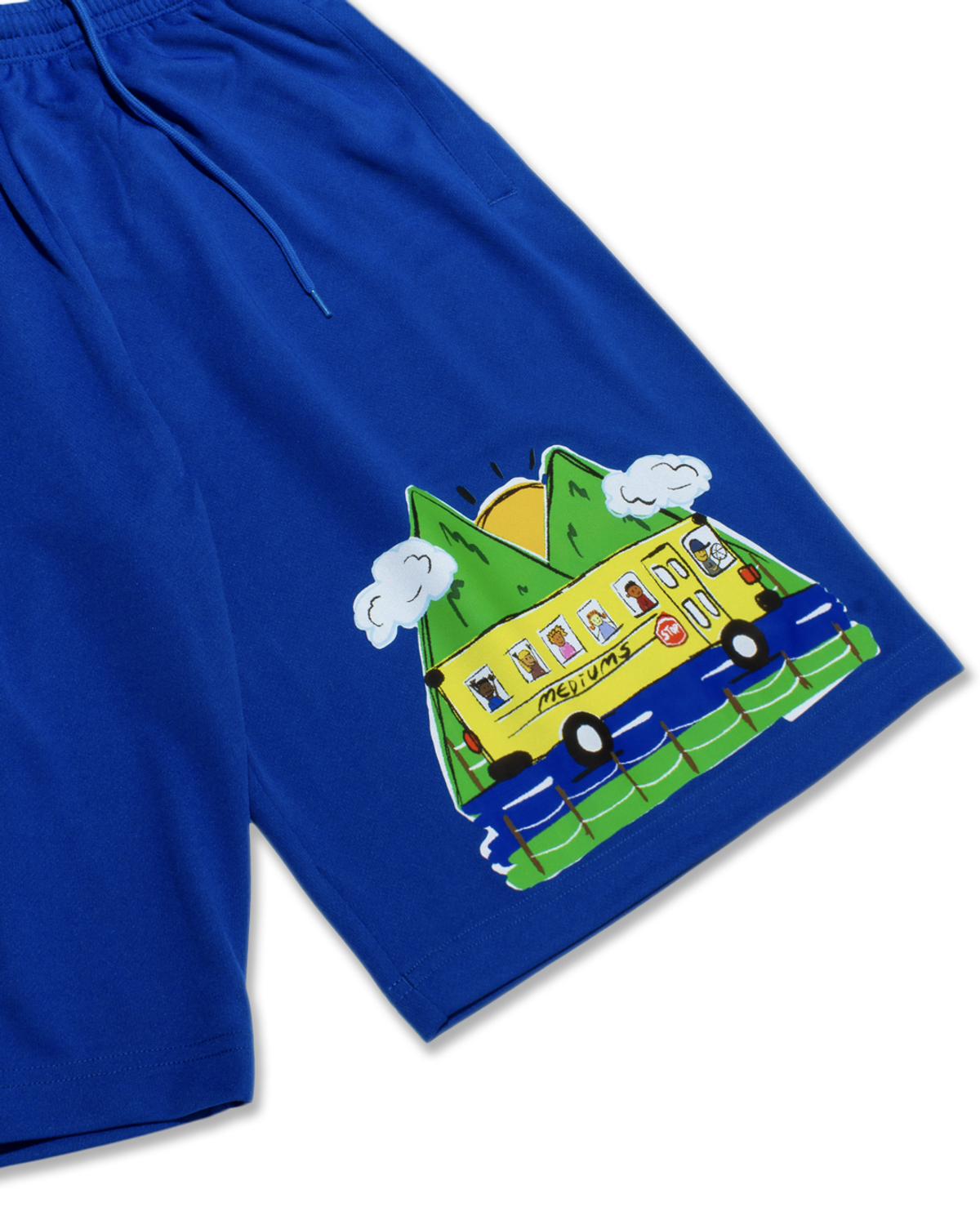 미디엄스(MEDIUMS) School Trip Mesh Shorts - Blue (수학여행 메쉬 쇼츠)