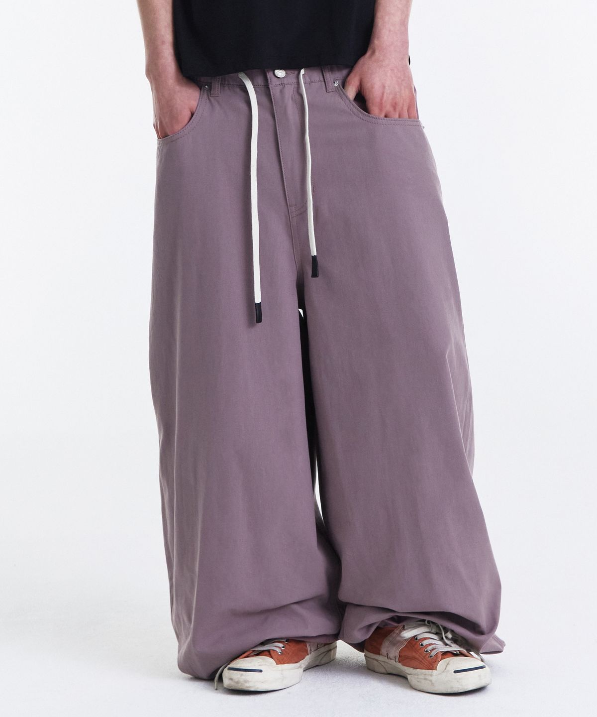 기철(KICHUL) EASY OR EASY BALLOON PANTS (DARK PINK)