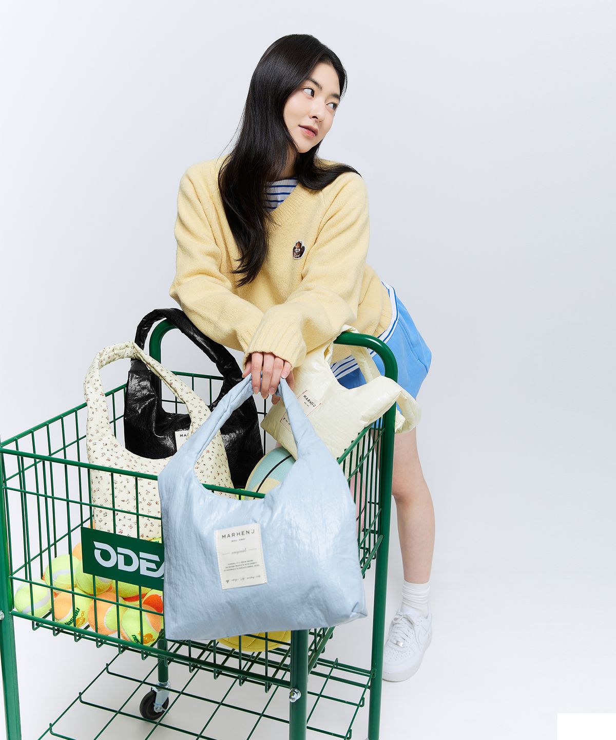 마르헨제이(MARHEN.J) 듀 나일론 미니 숄더백