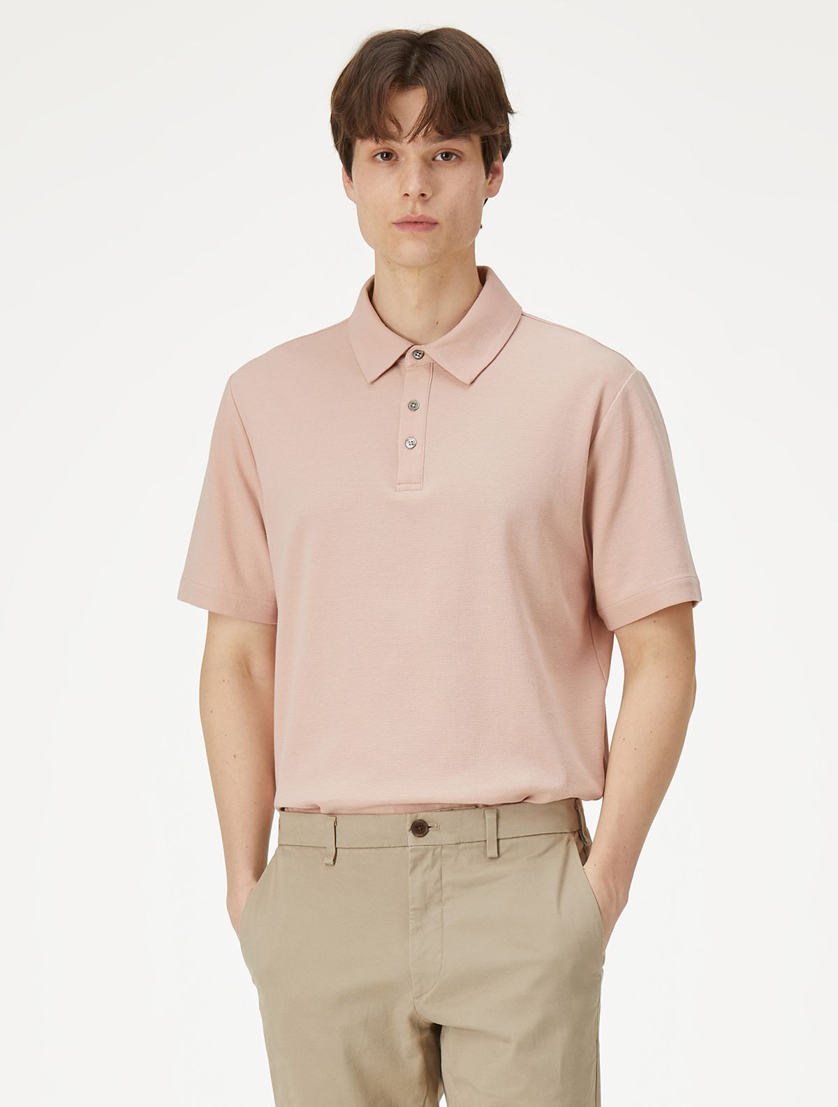 와이잭(YJACK) M_미니와플 폴로 반팔 티셔츠 MJT1876