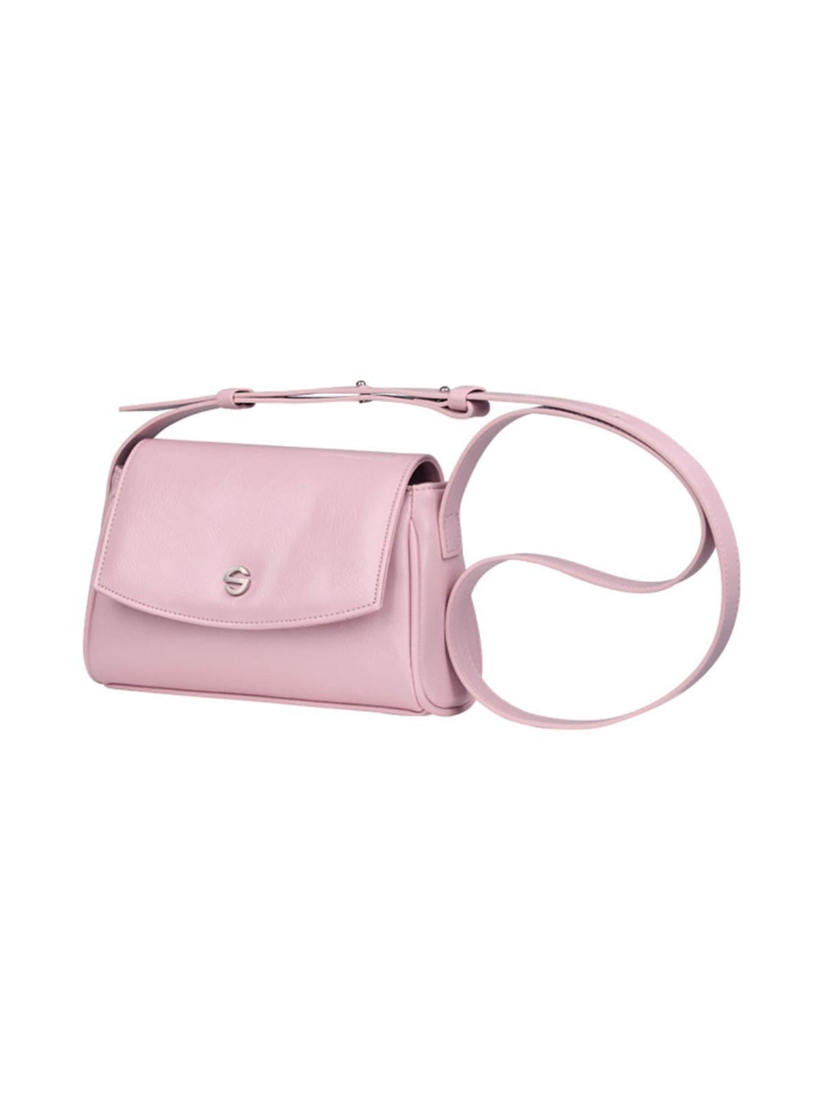 세미코드(SEMICODE) capture bag micro - crinkle light pink