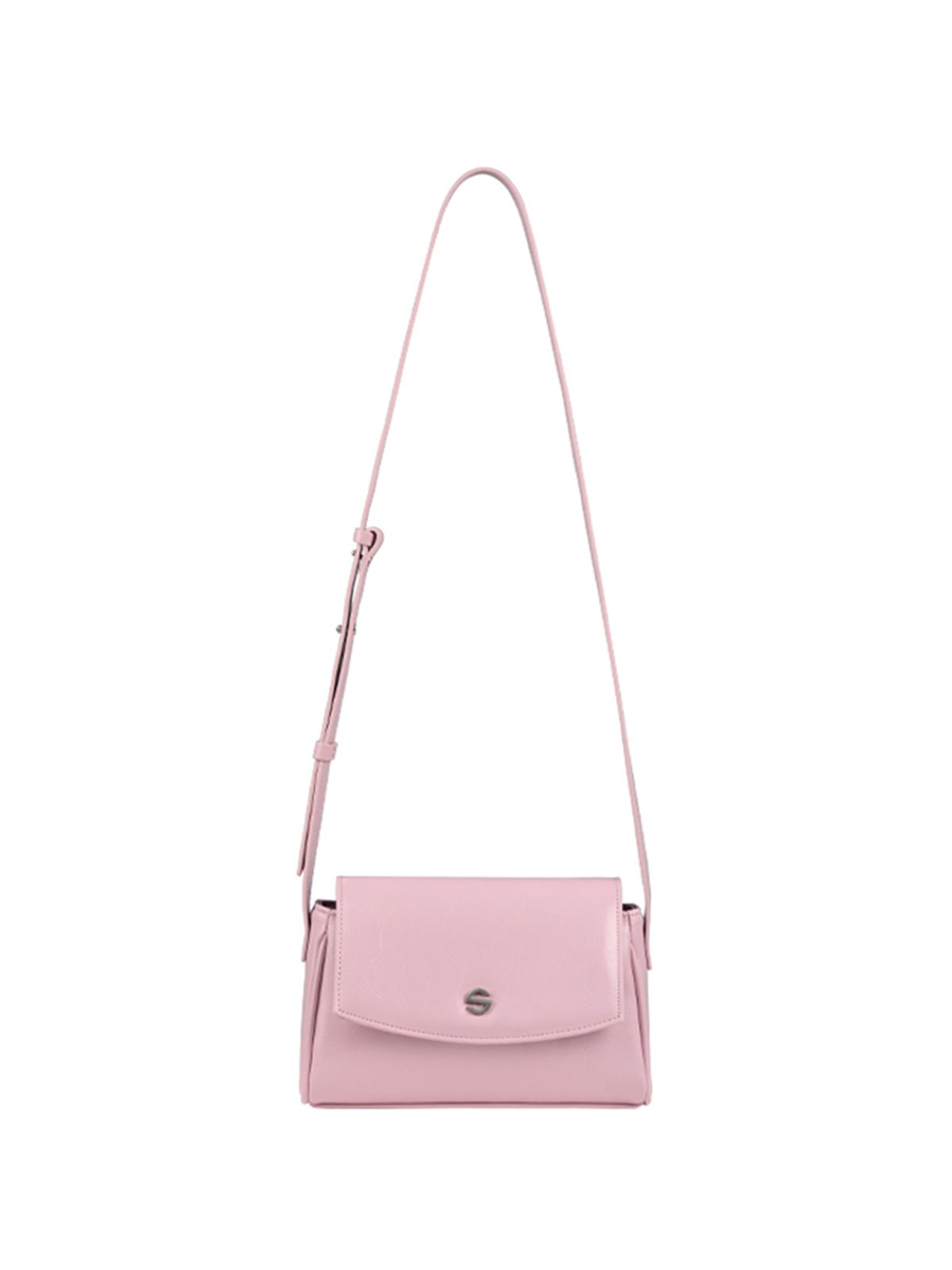 세미코드(SEMICODE) capture bag micro - crinkle light pink