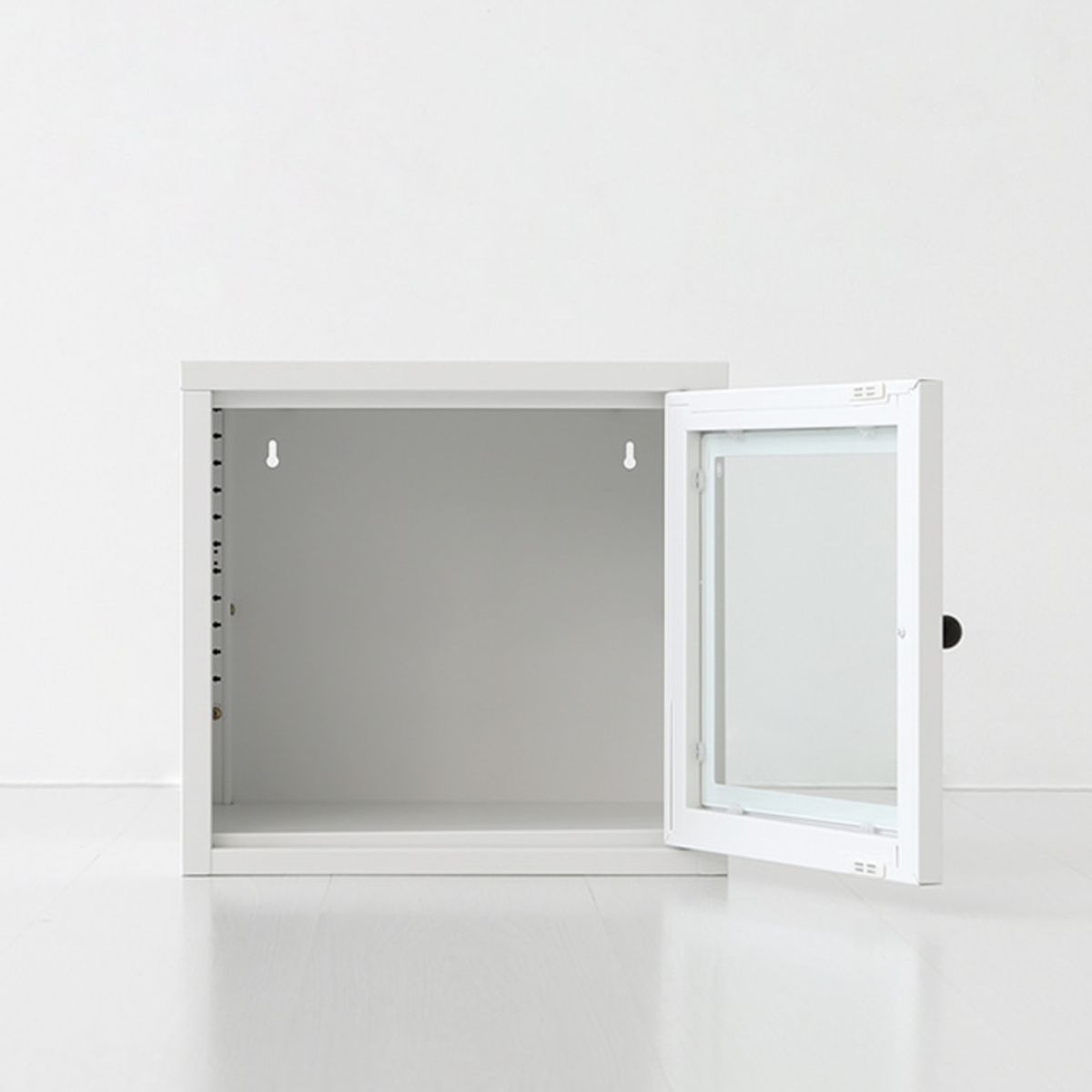 마켓비(MARKETB) MKB 빈티지박스캐비넷 1문 수납장 유리형