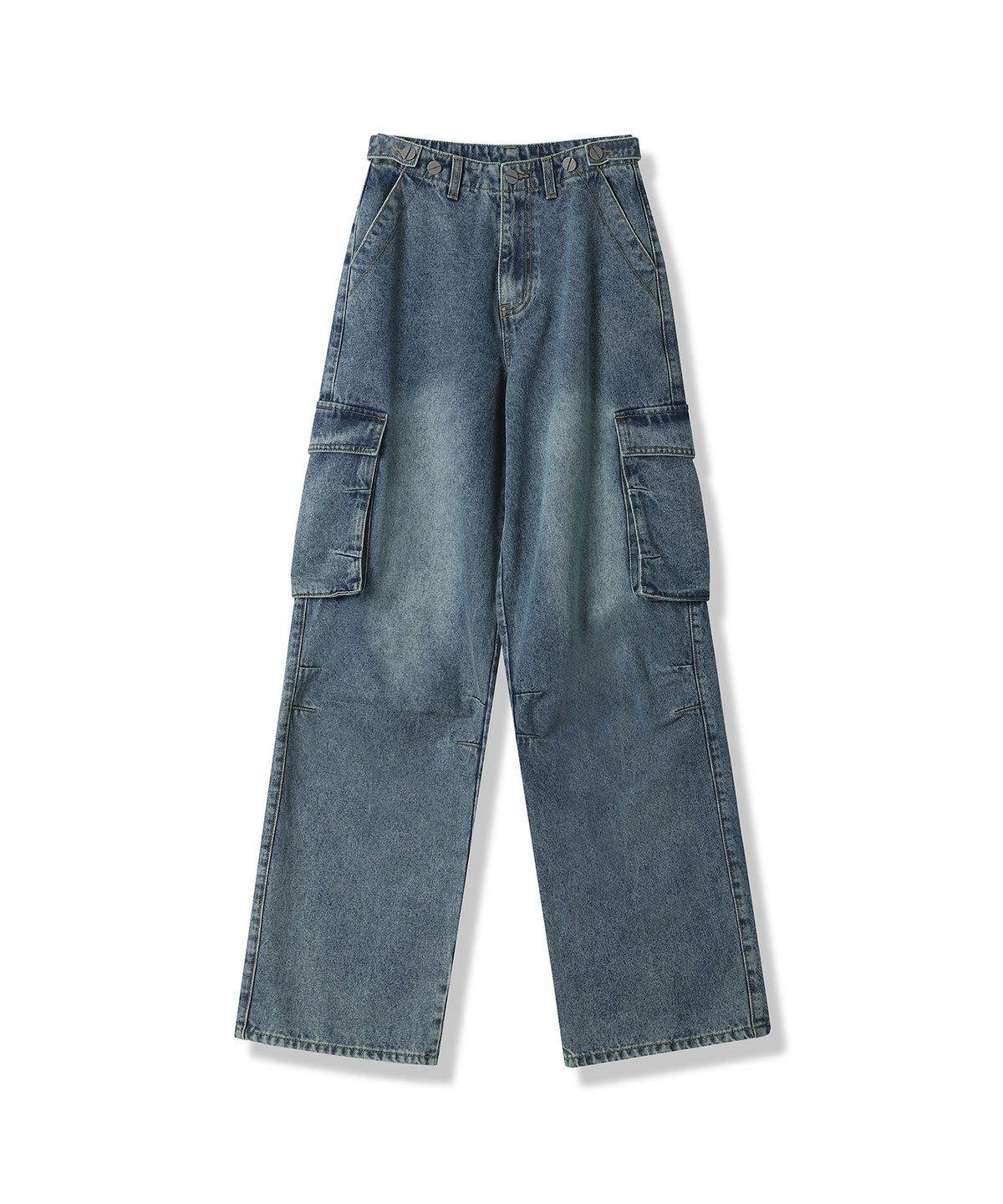 젠더스트(ZENDUST) Dart Accent Denim Pants BLACK