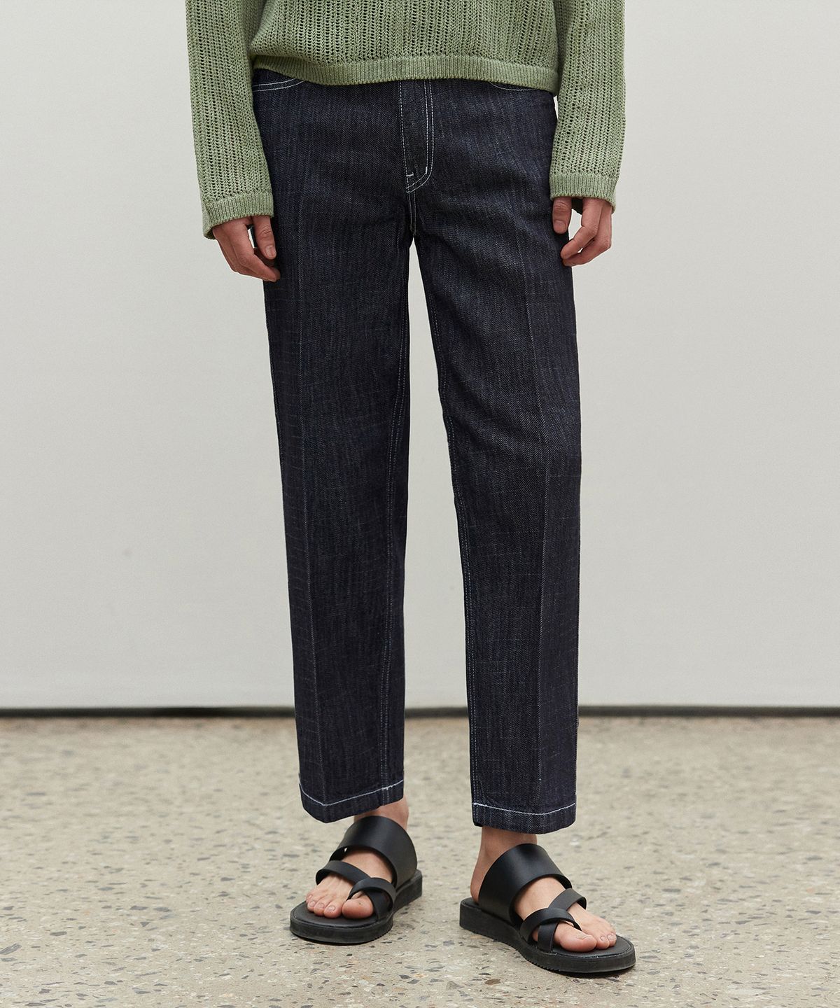 데케트(DECET) [2PACK][여름원단]Cropped Tapered Jeans DCPT004