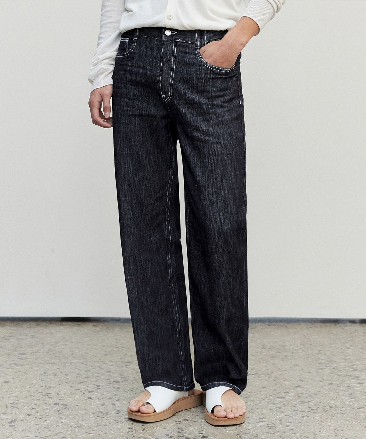 데케트(DECET) [2PACK][여름원단]Semi Wide Jeans DCPT003