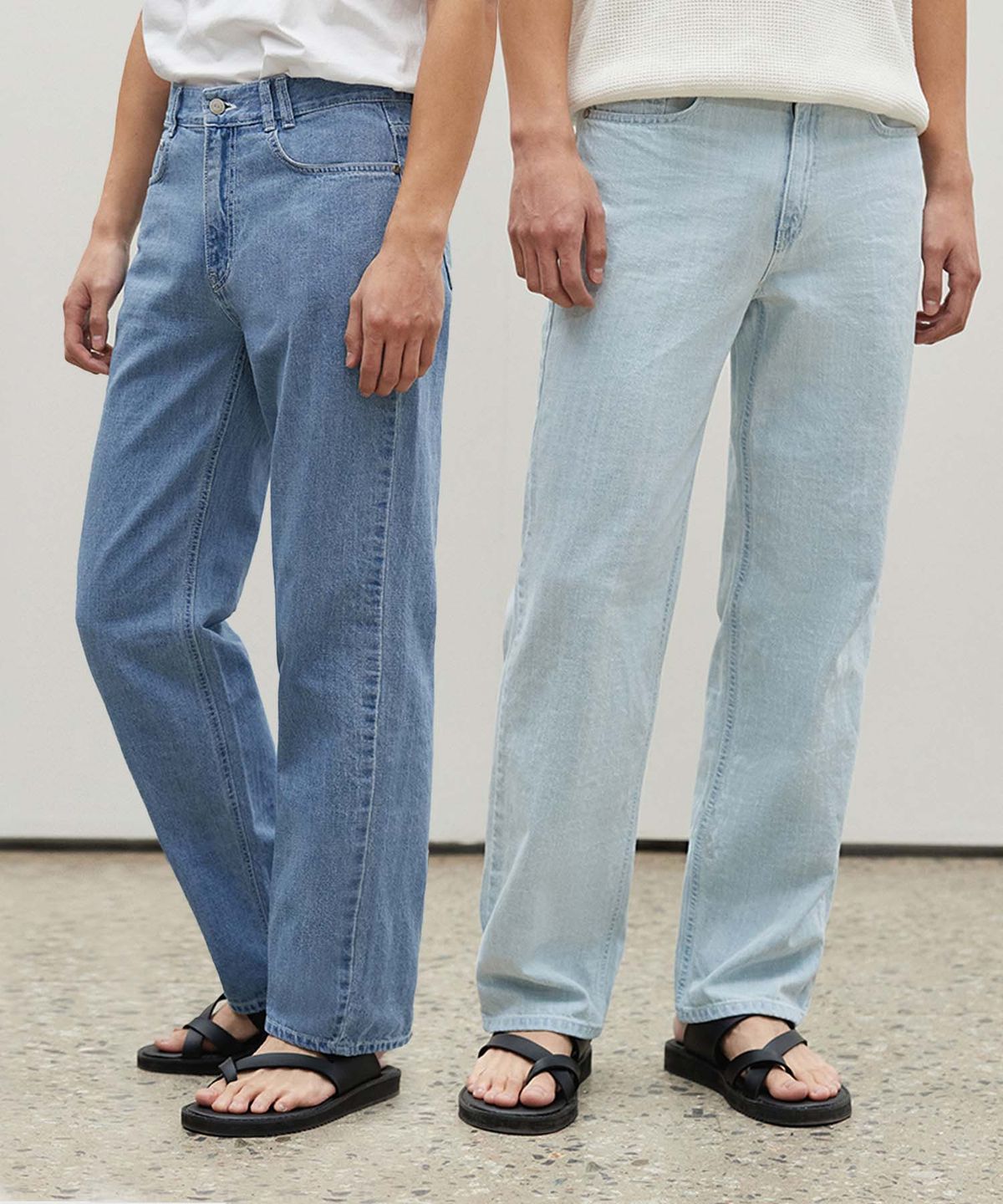 데케트(DECET) [2PACK][여름원단]Semi Wide Jeans DCPT003