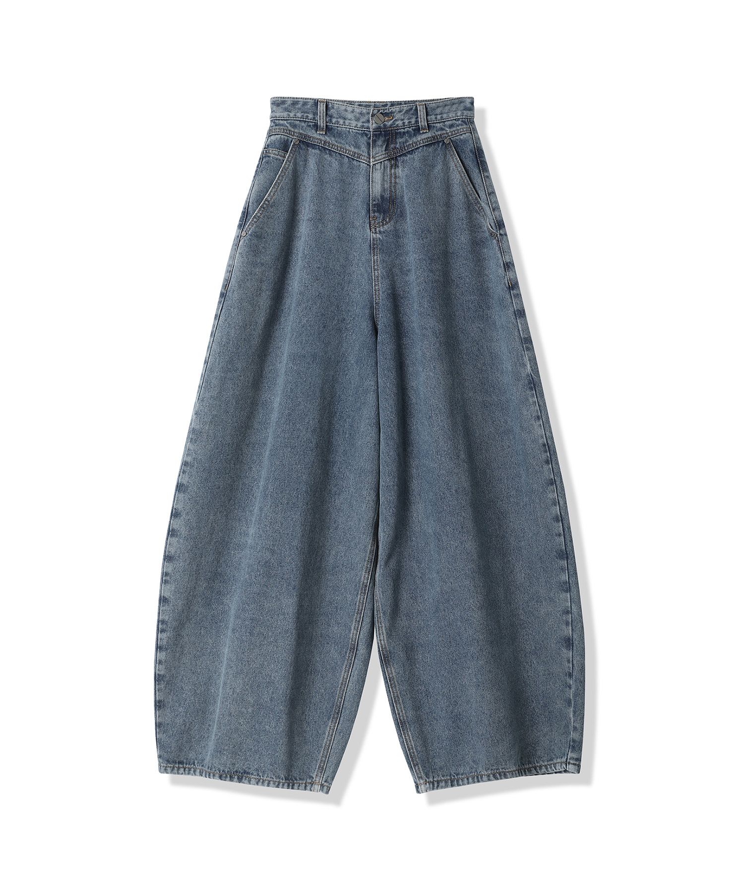 MUSINSA公式 | ZENDUST Rothen Wide Denim Pants BLUE