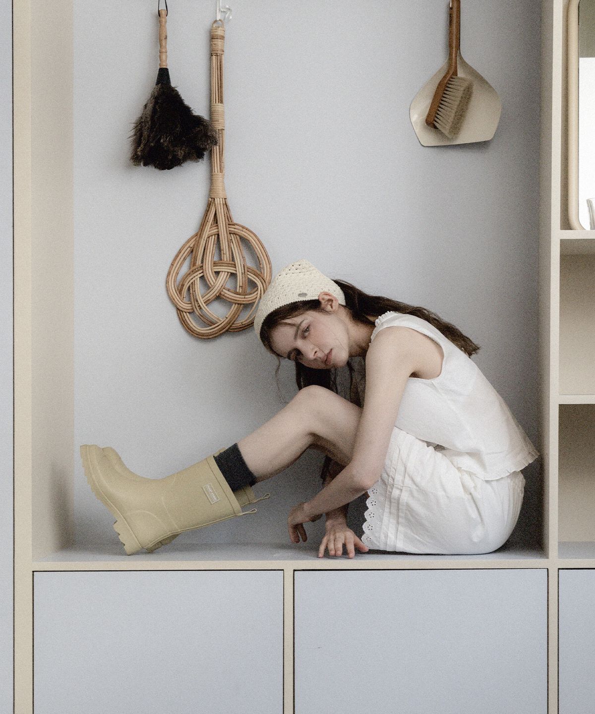 누아트 스튜디오(NUART STUDIO) 클래식 미드 레인 부츠 - 3color