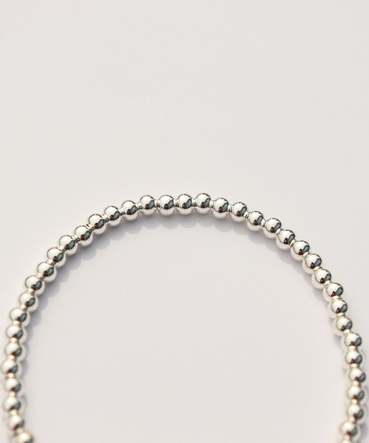 봉보(BONBEAU) 3mm silverball clover smile lock Bracelet 925실버 순은 클로버 참 스마일 자물쇠 3mm 볼팔찌