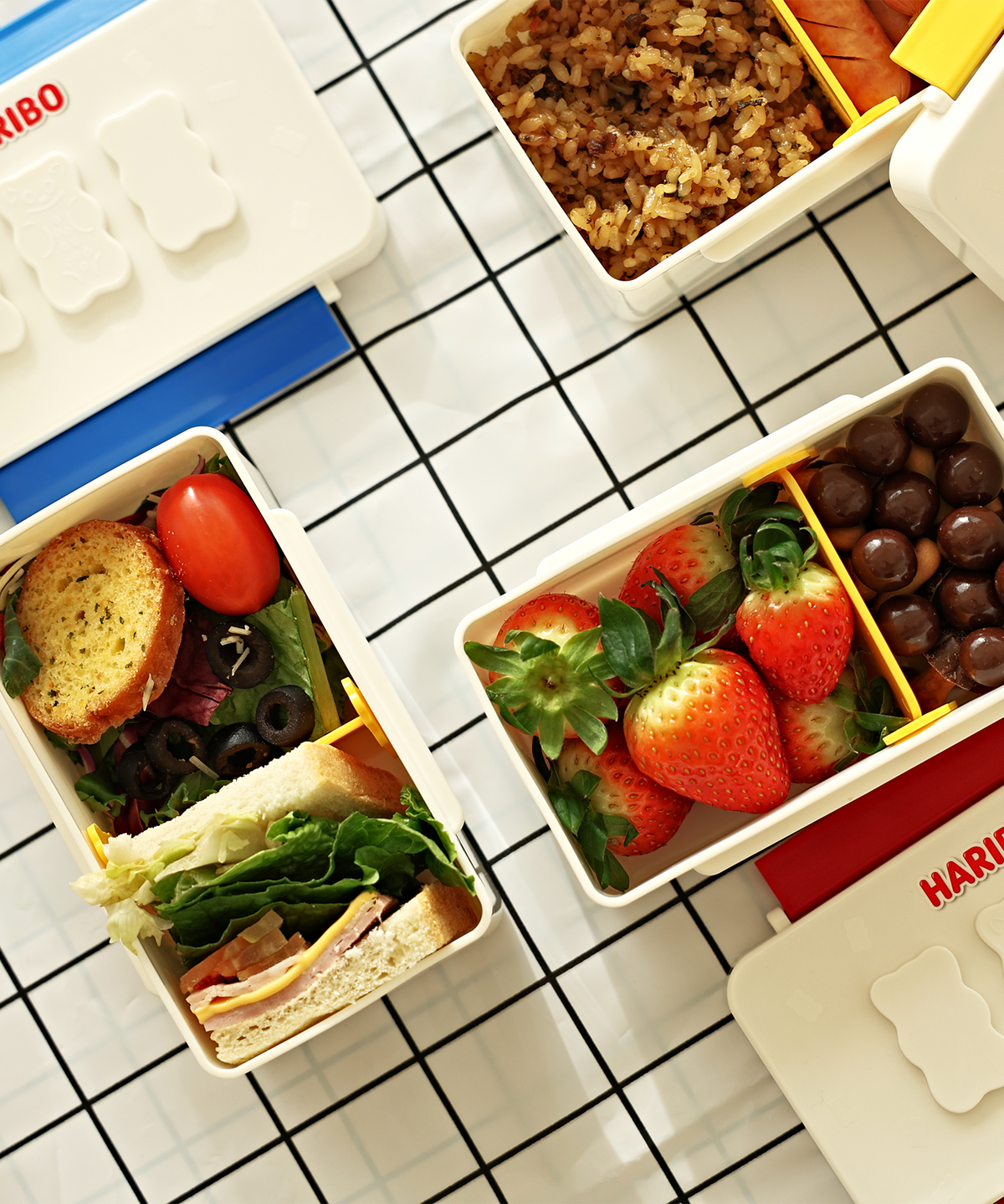 하리보(HARIBO) 골드베렌 런치박스 베이직 1단 (3컬러)