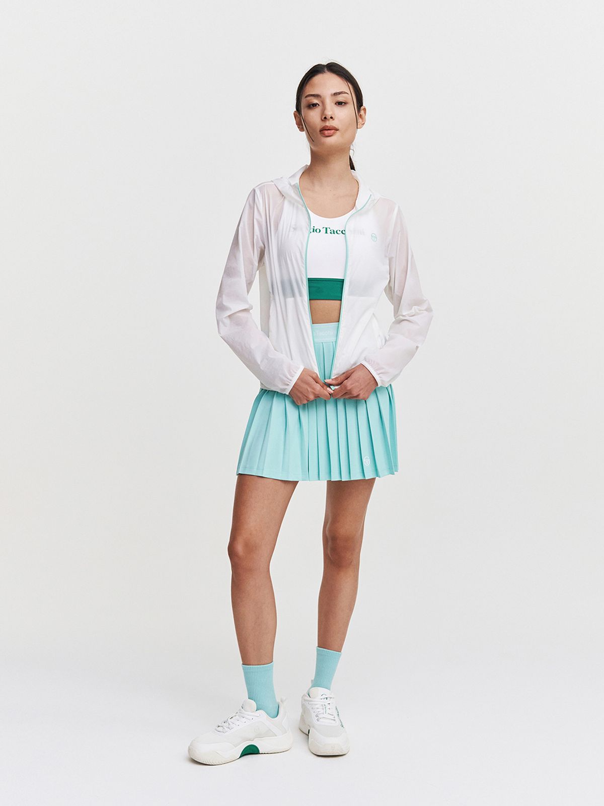 세르지오 타키니(SERGIO TACCHINI) W 에센셜 우븐 초경량 자켓 (White)