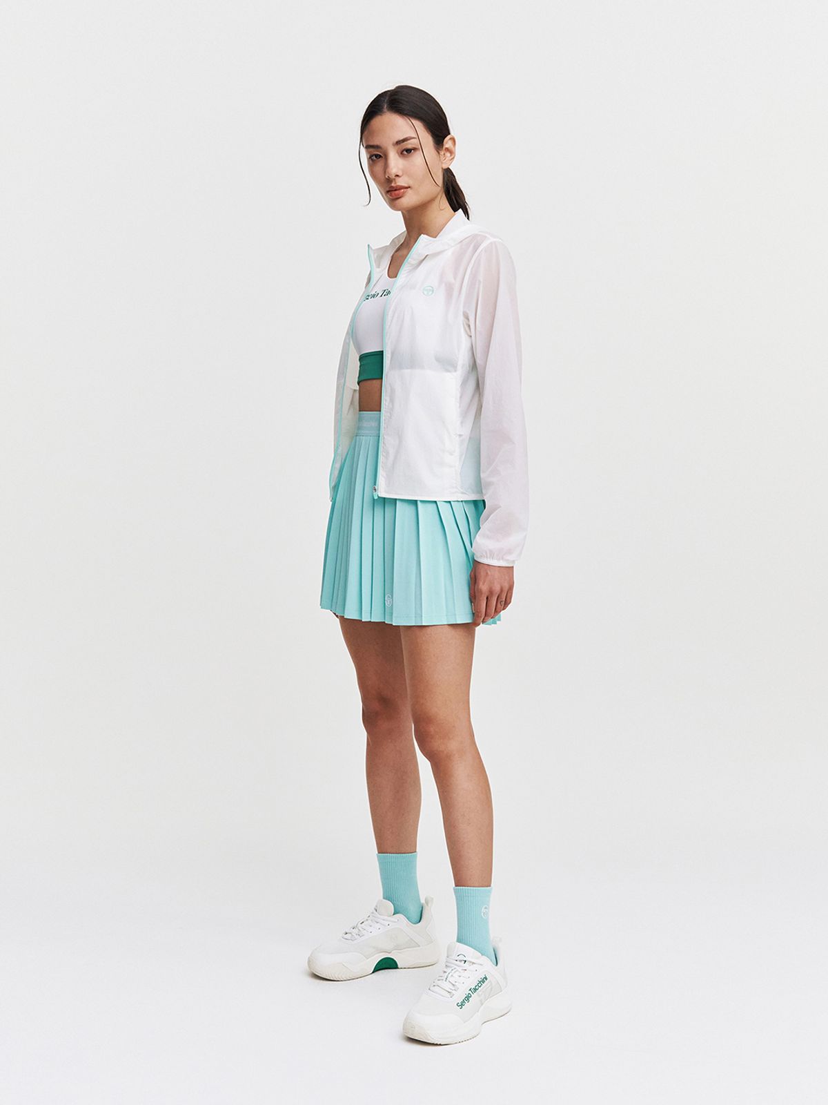 세르지오 타키니(SERGIO TACCHINI) W 에센셜 우븐 초경량 자켓 (White)