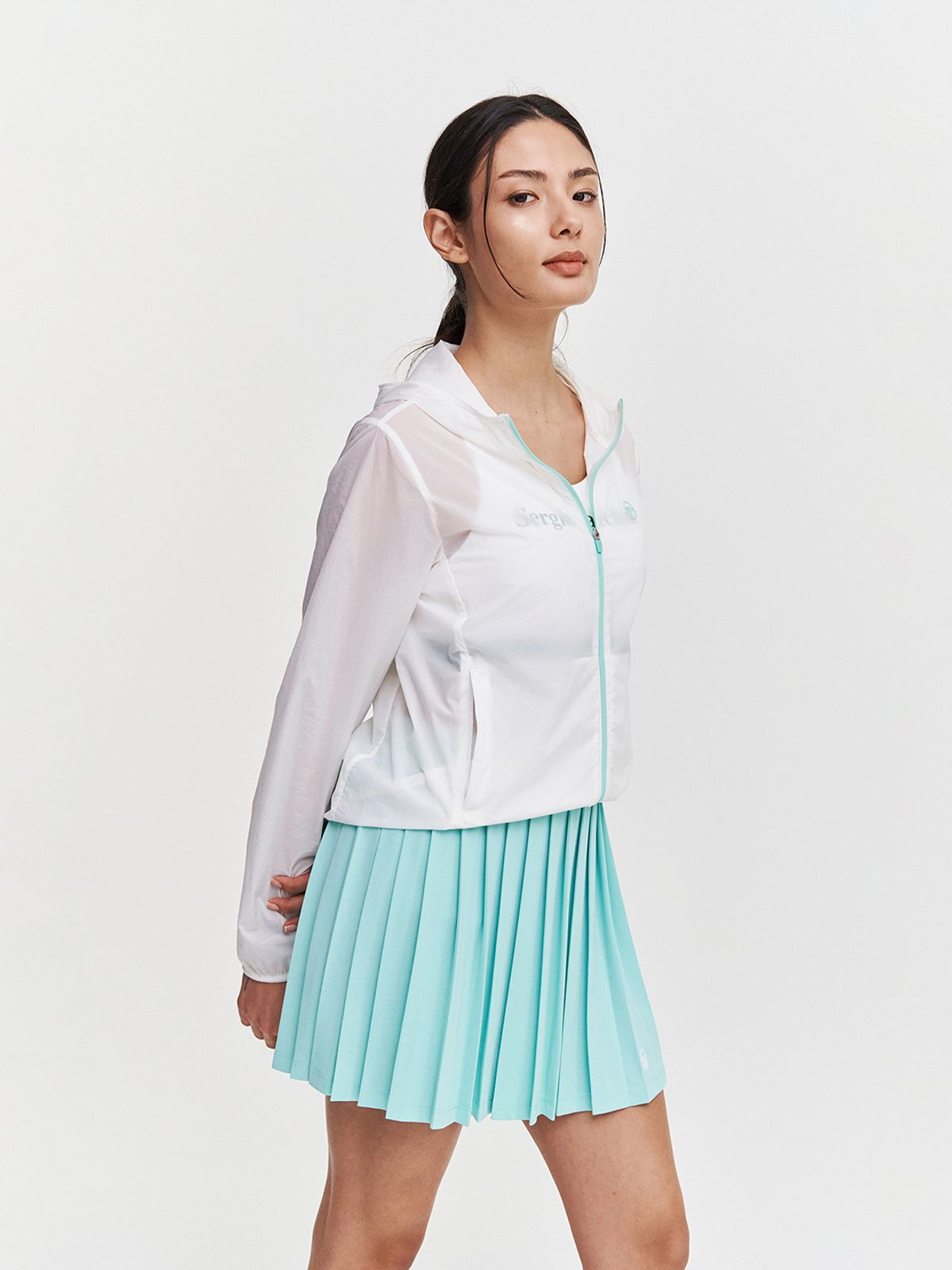 세르지오 타키니(SERGIO TACCHINI) W 에센셜 우븐 초경량 자켓 (White)
