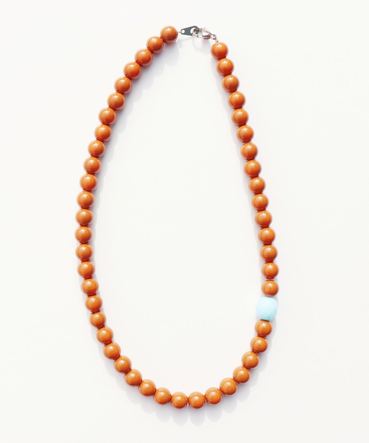 봉보(BONBEAU) 8mm exotic color glass ball Necklace 체코 글라스 8mm 볼 비즈 목걸이 4colors