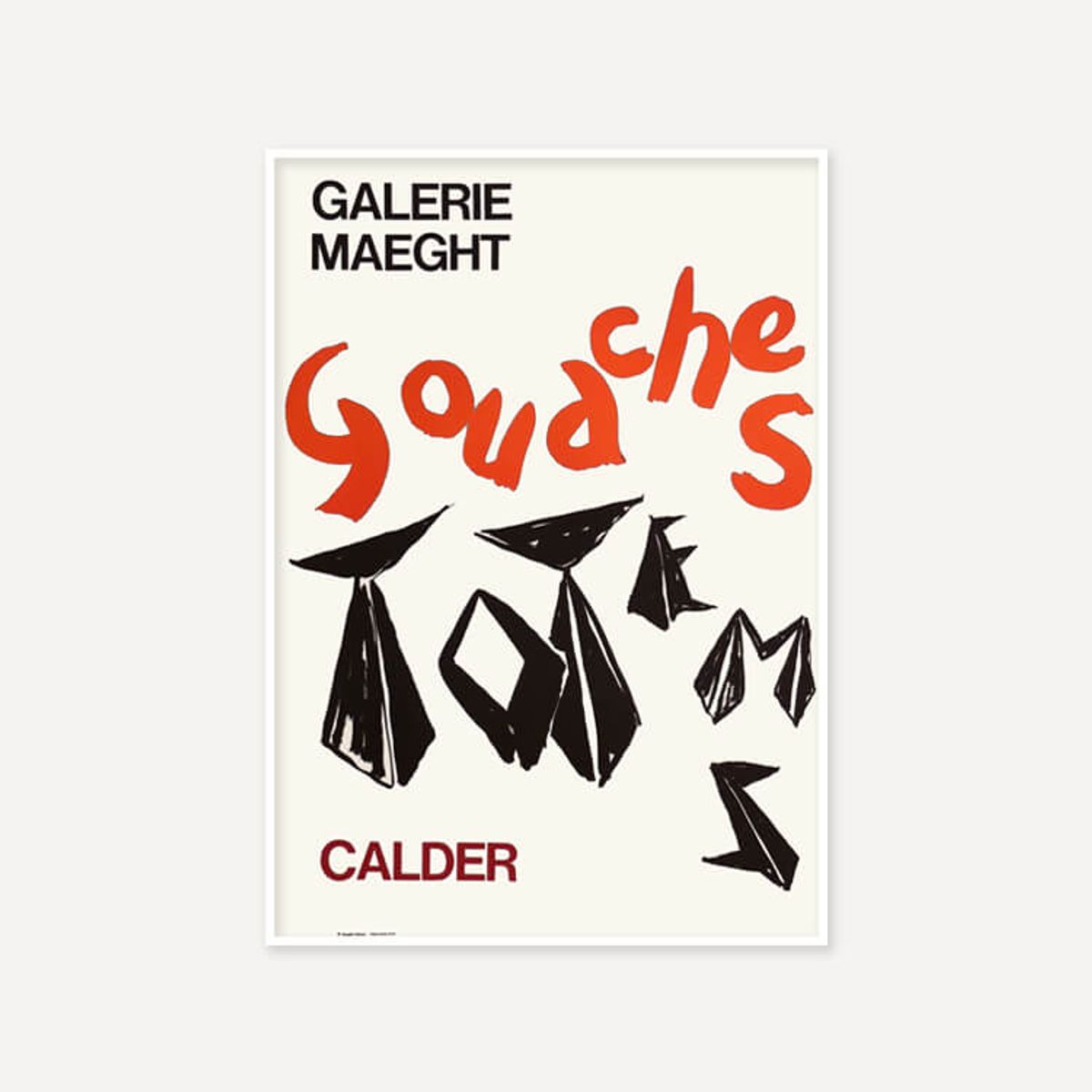 그릿시즌(GREET SEASON) 알렉산더 칼더 Gouaches and totems, 1966 (액자 포함)