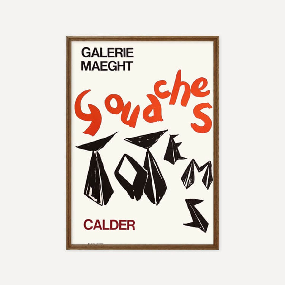 그릿시즌(GREET SEASON) 알렉산더 칼더 Gouaches and totems, 1966 (액자 포함)