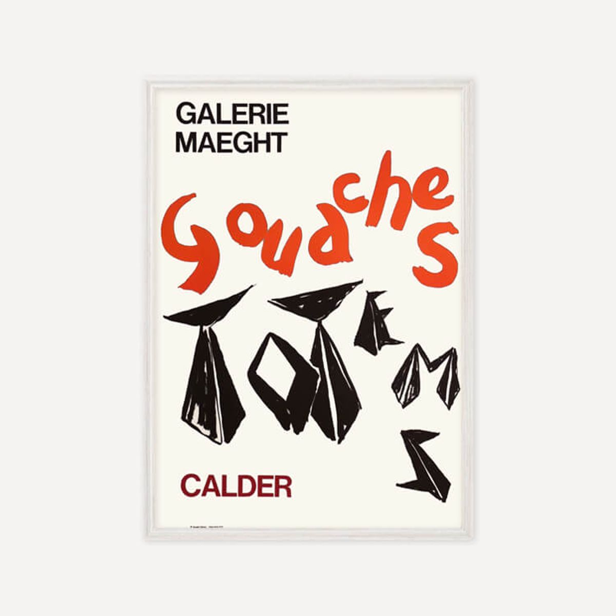 그릿시즌(GREET SEASON) 알렉산더 칼더 Gouaches and totems, 1966 (액자 포함)